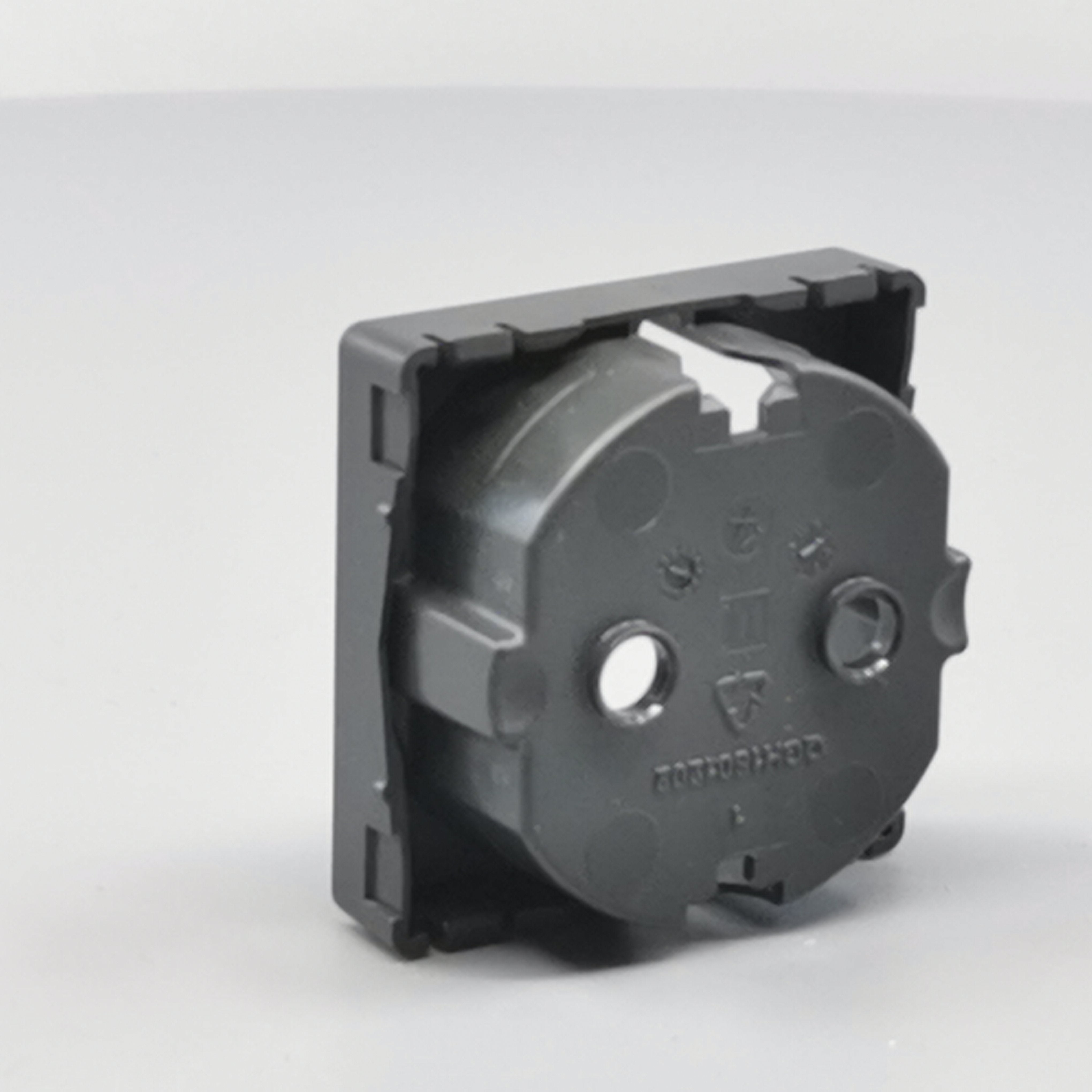 LK Fuga afdækning til 1m stikkontakt med sidejord - koksgrå