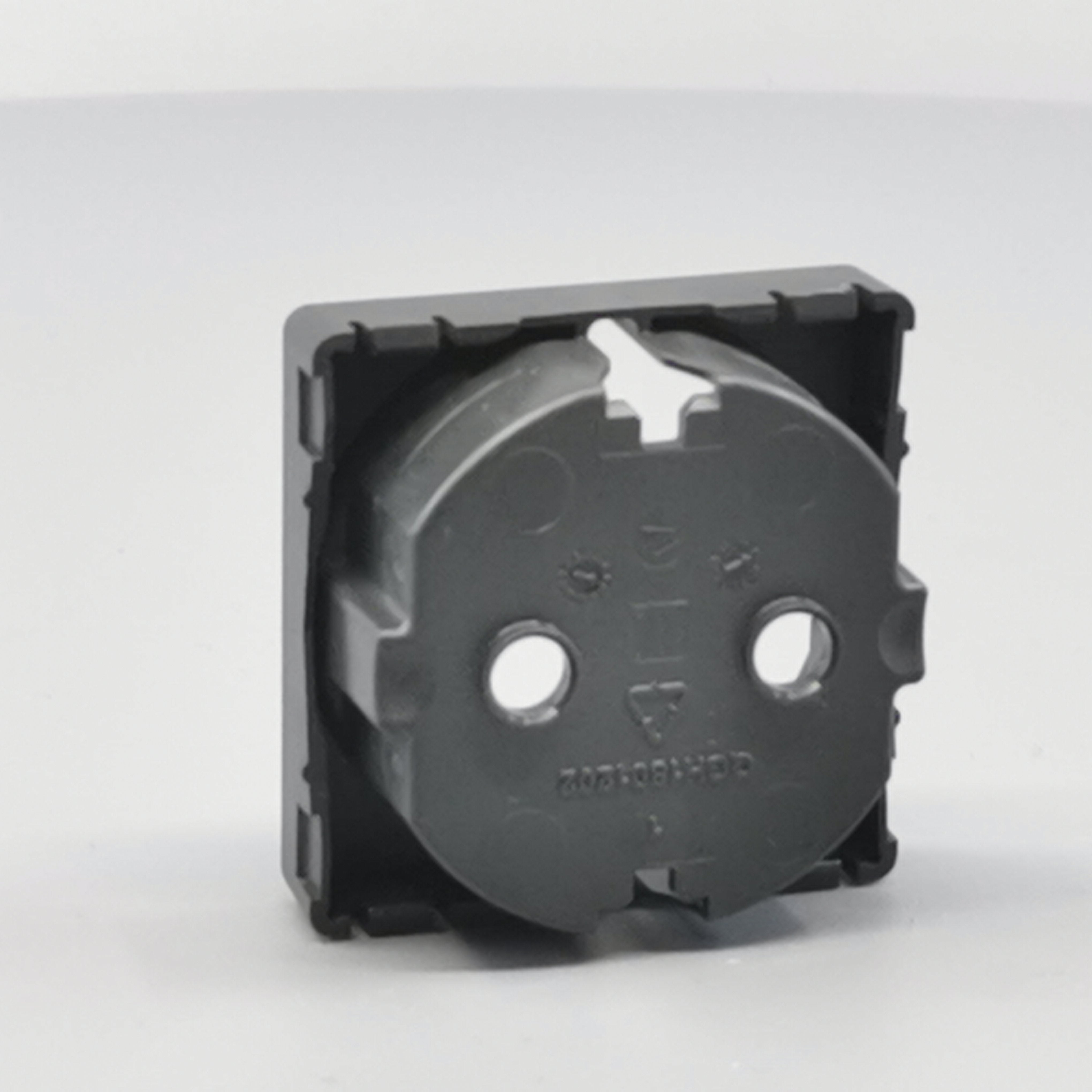 LK Fuga afdækning til 1m stikkontakt med sidejord - koksgrå