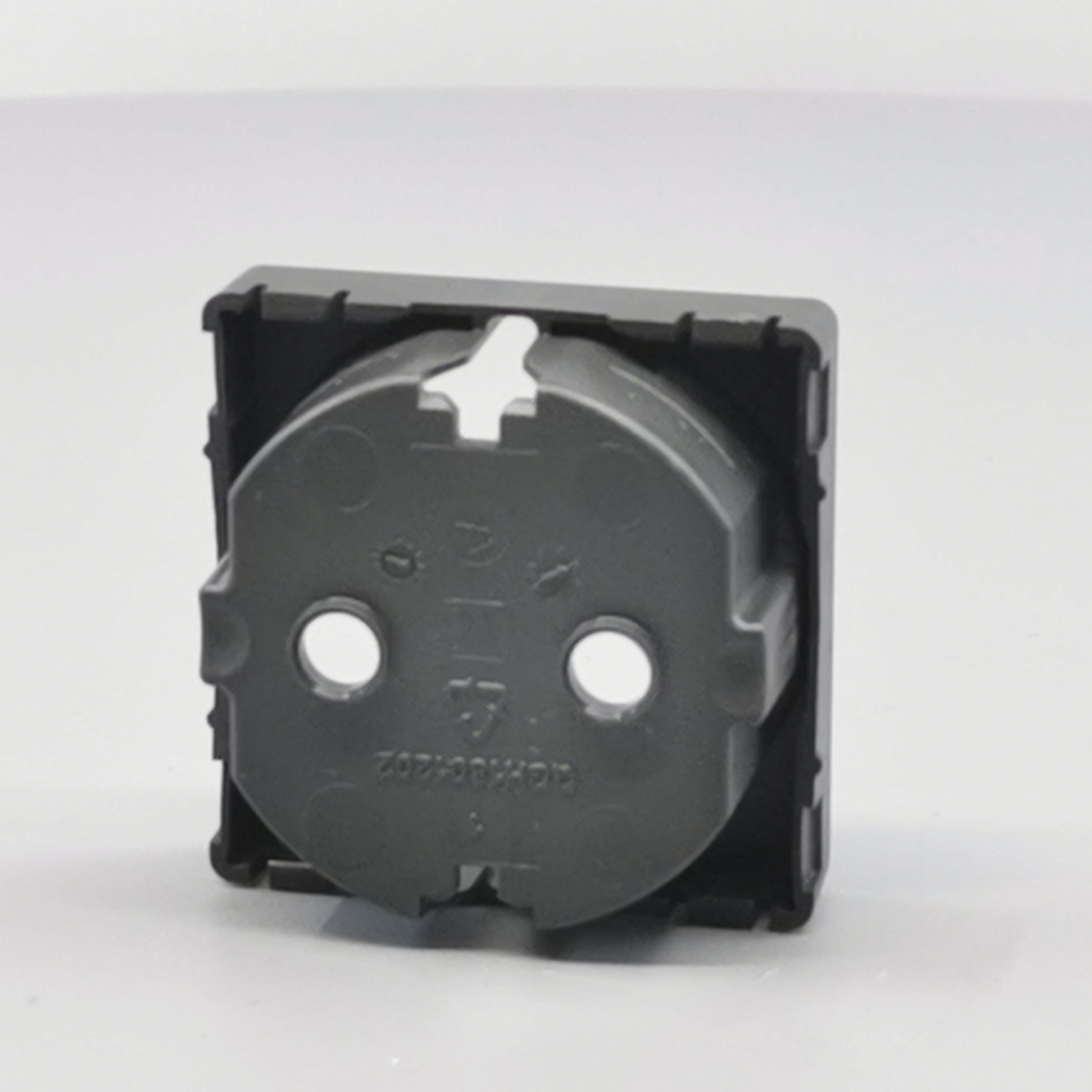 LK Fuga afdækning til 1m stikkontakt med sidejord - koksgrå