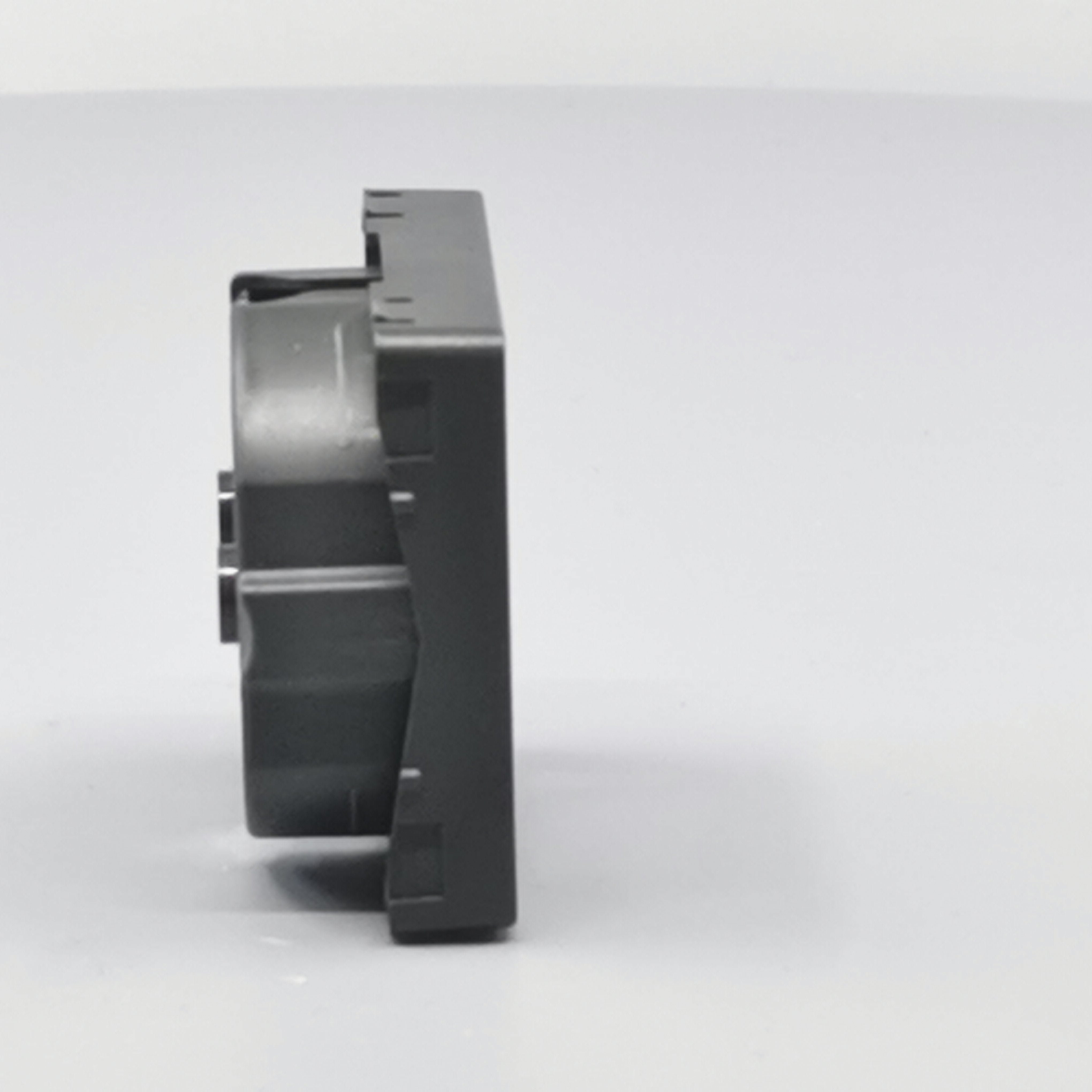 LK Fuga afdækning til 1m stikkontakt med sidejord - koksgrå