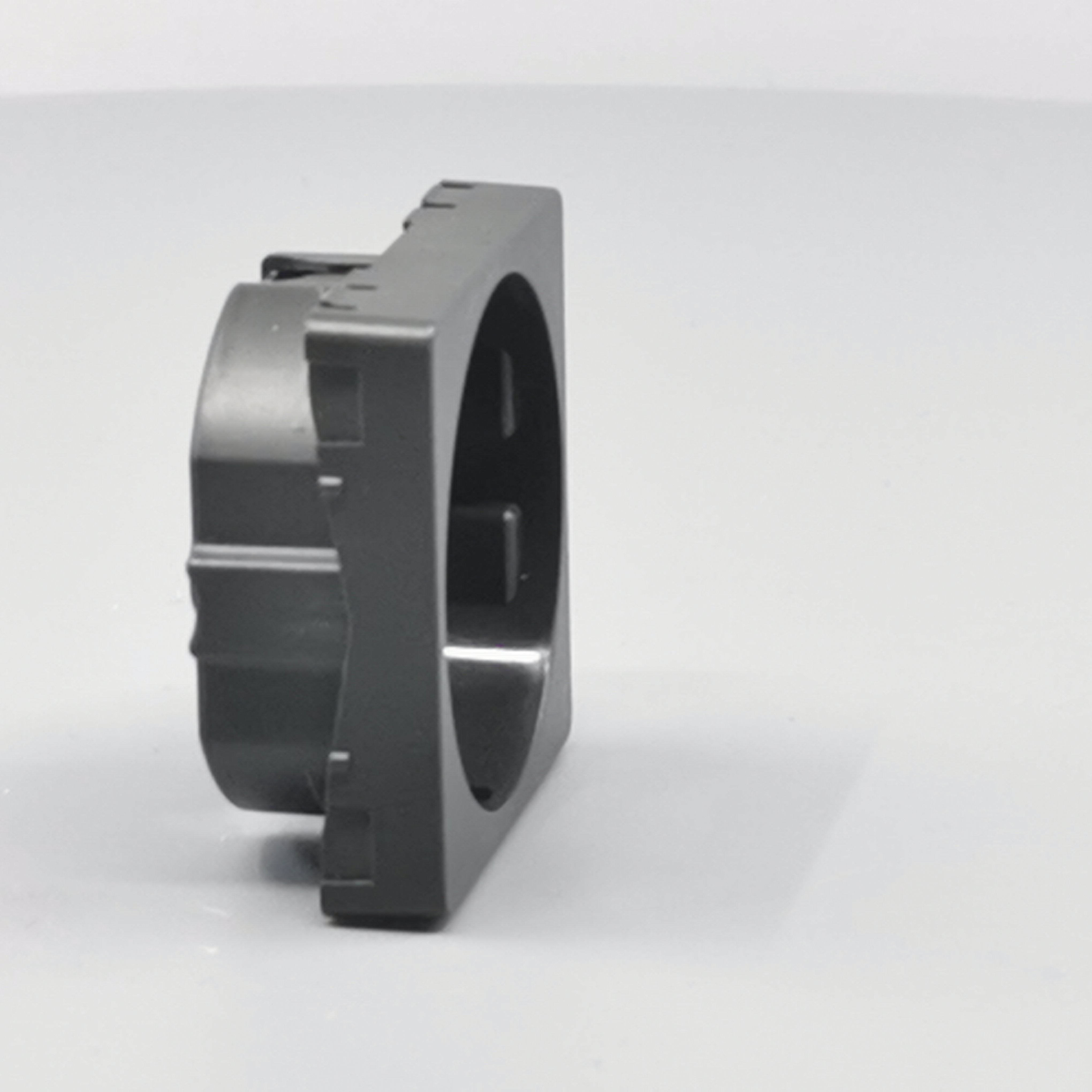 LK Fuga afdækning til 1m stikkontakt med sidejord - koksgrå