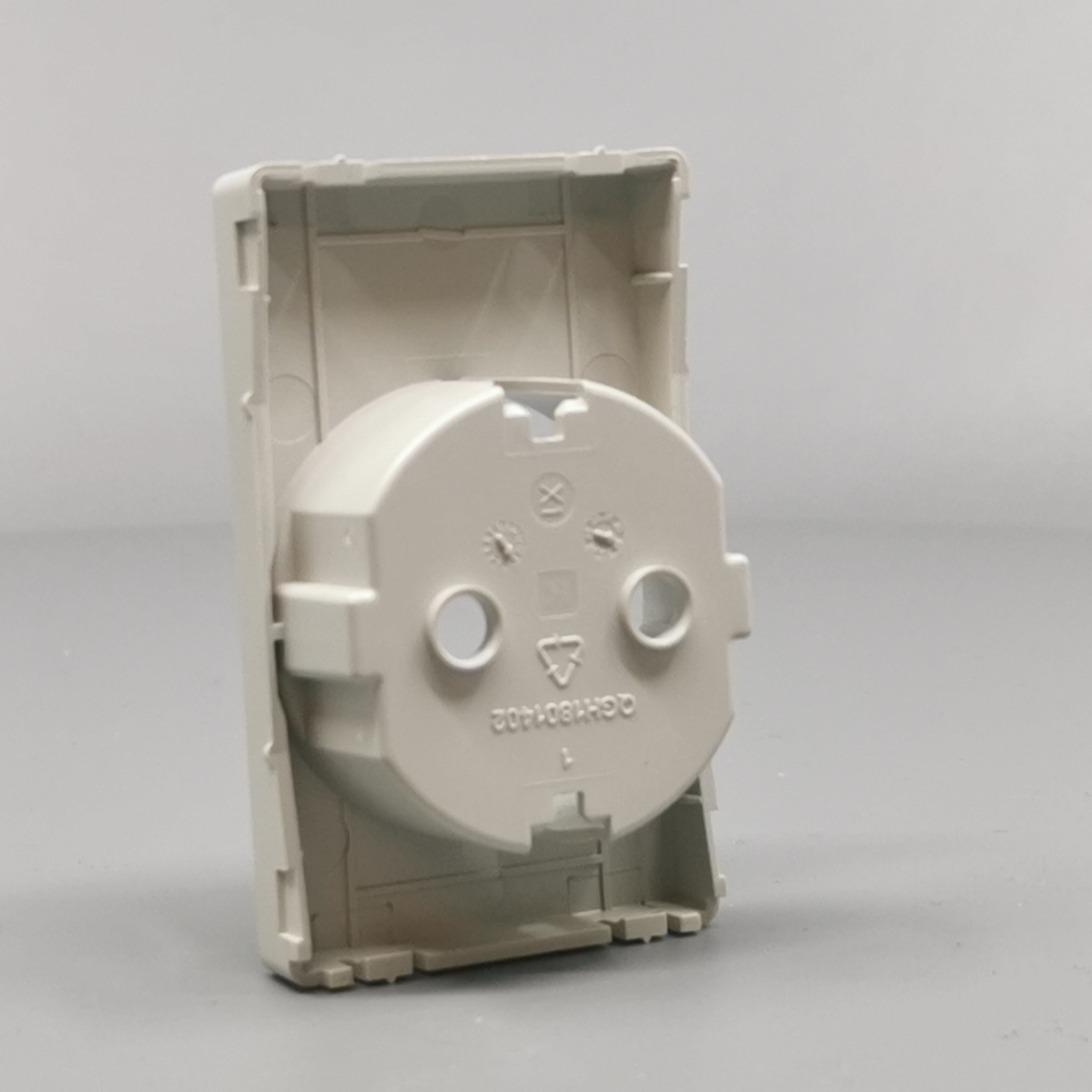 LK Fuga afdækning til 1½m stikkontakt med sidejord - lysegrå