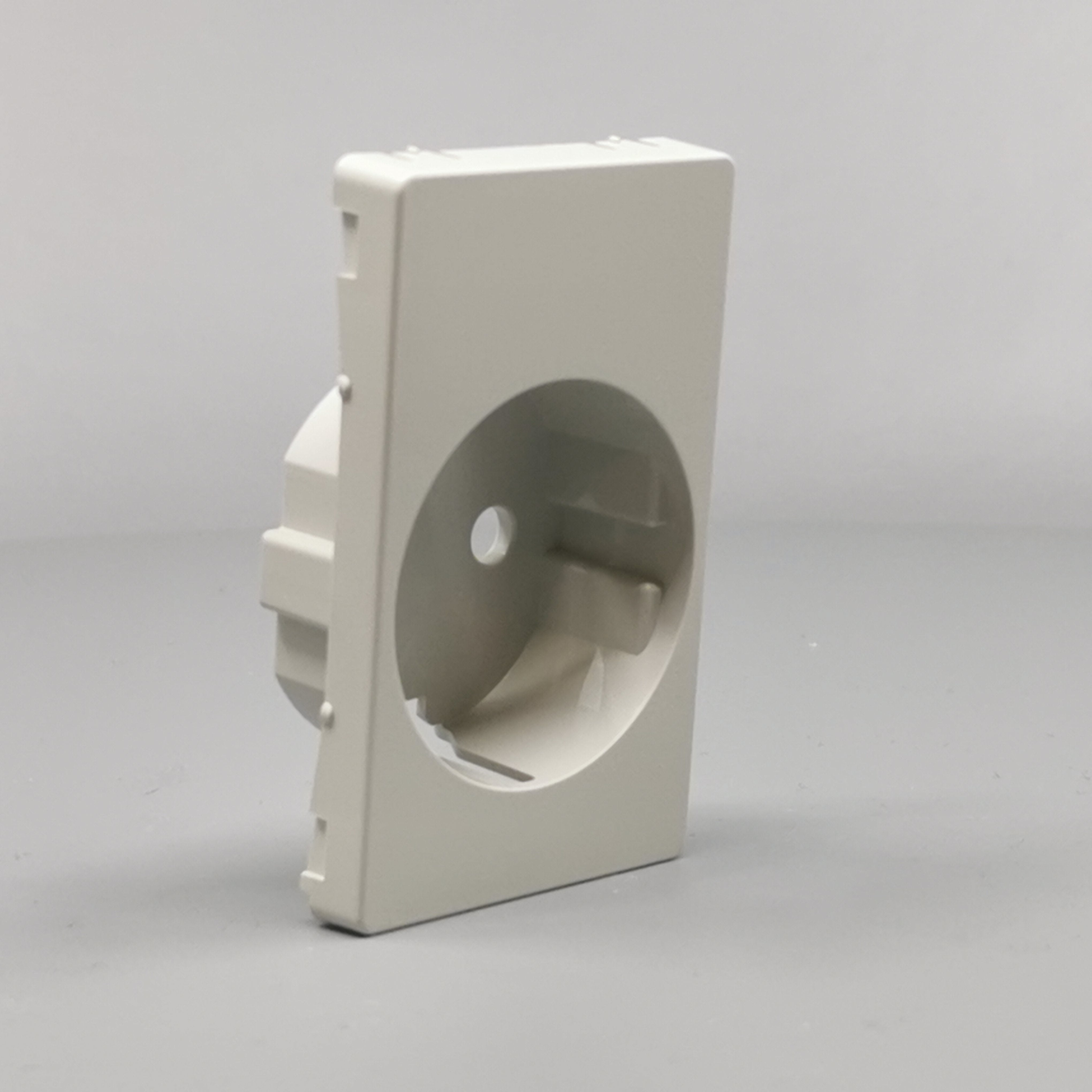 LK Fuga afdækning til 1½m stikkontakt med sidejord - lysegrå