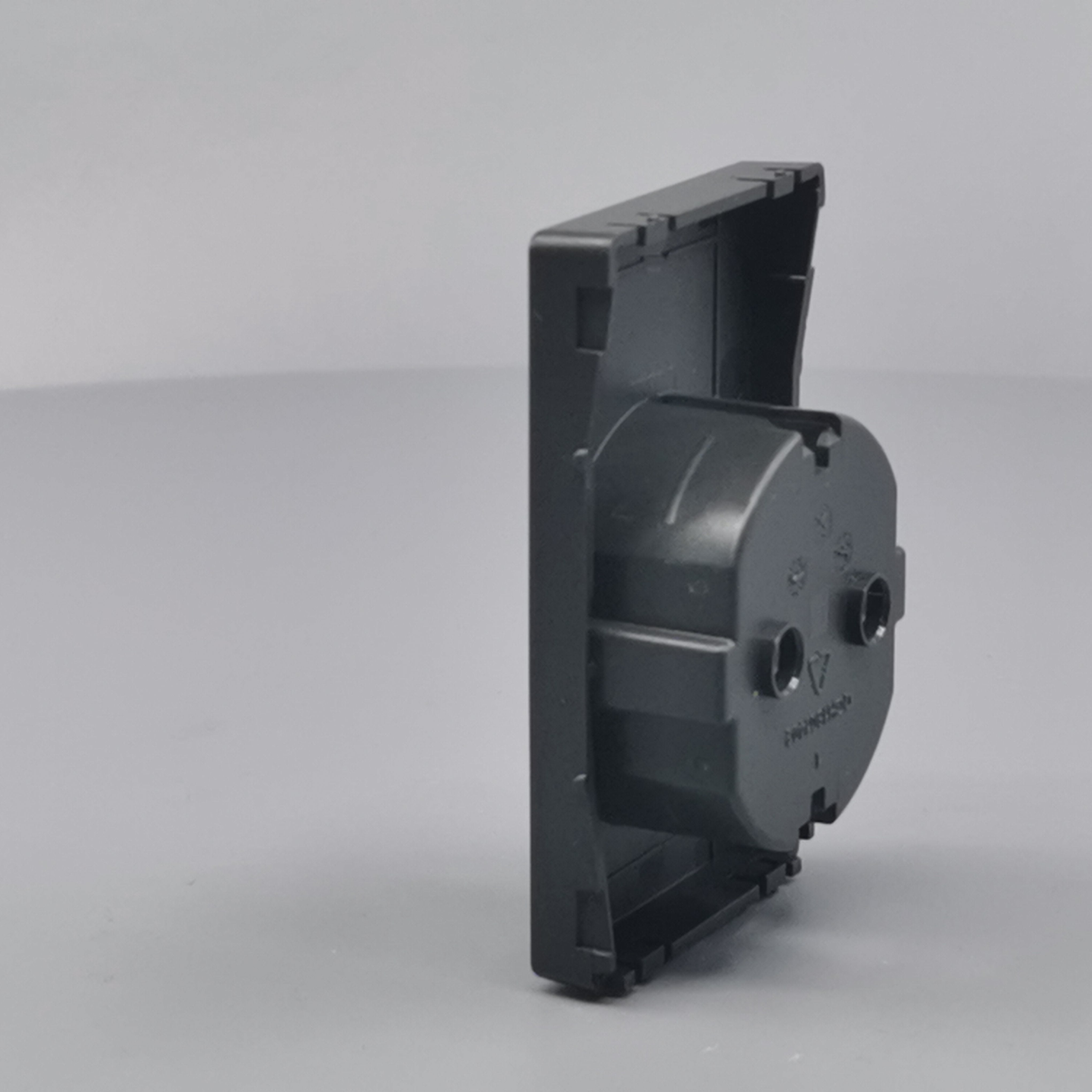 LK Fuga afdækning til 1½m stikkontakt med sidejord - koksgrå