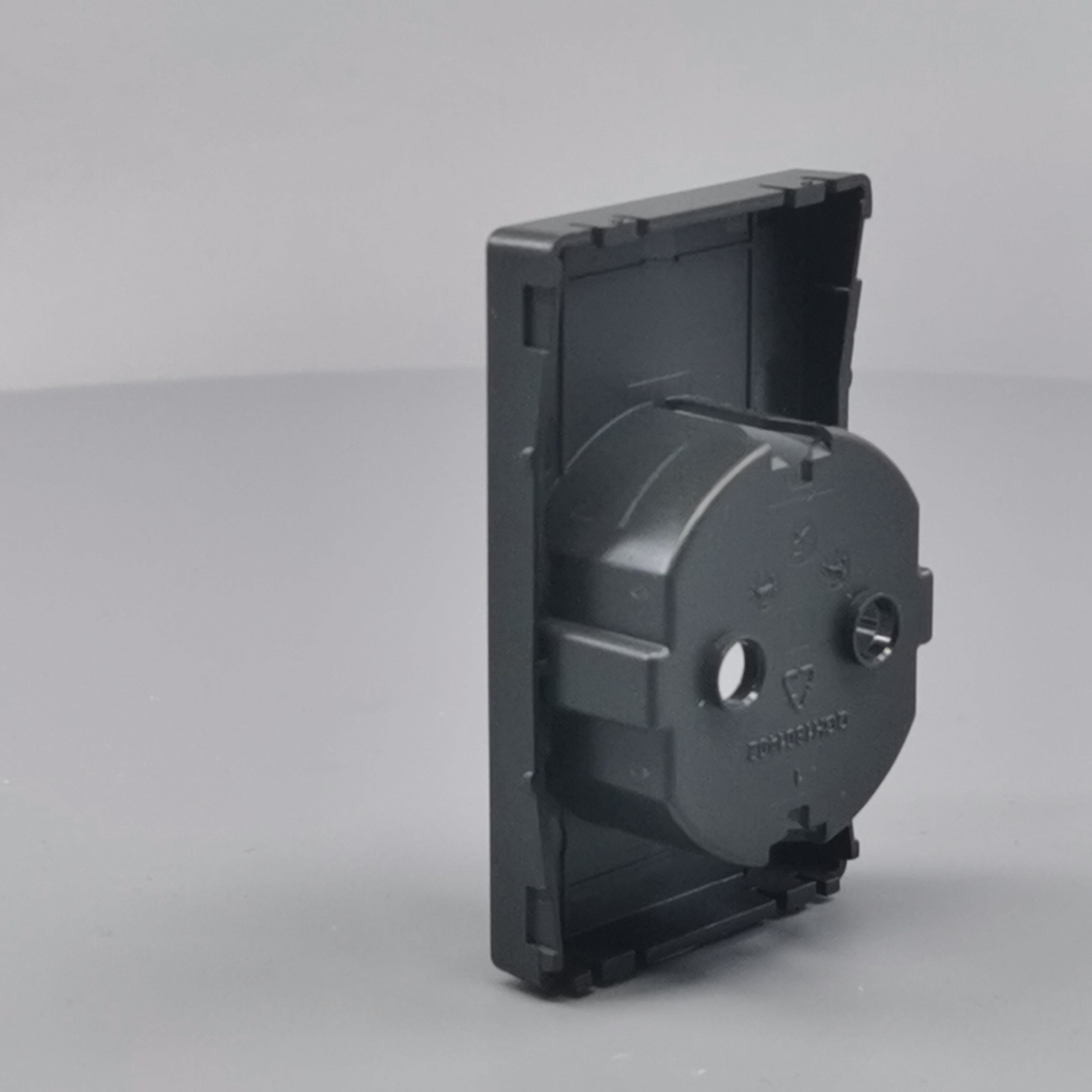 LK Fuga afdækning til 1½m stikkontakt med sidejord - koksgrå