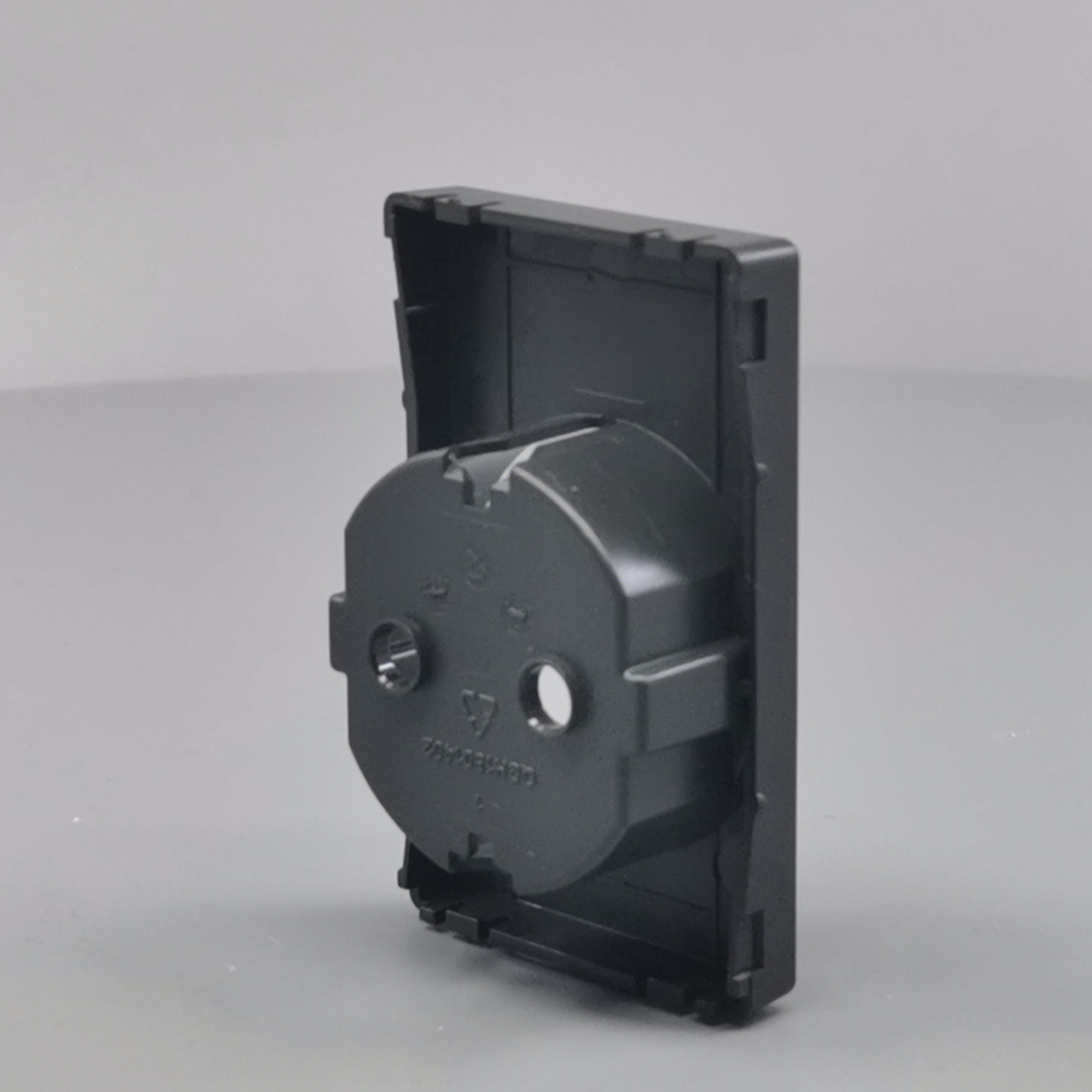 LK Fuga afdækning til 1½m stikkontakt med sidejord - koksgrå