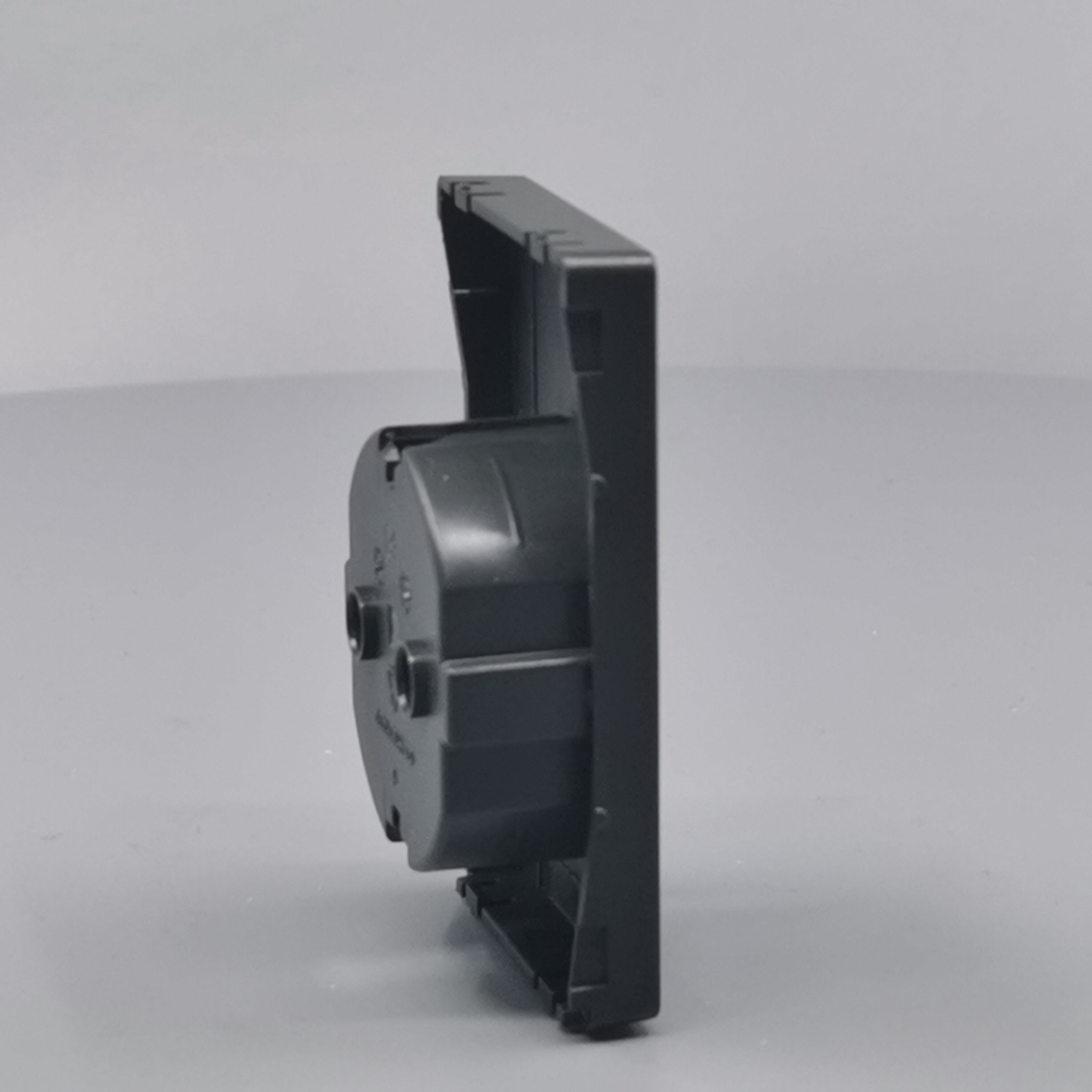 LK Fuga afdækning til 1½m stikkontakt med sidejord - koksgrå