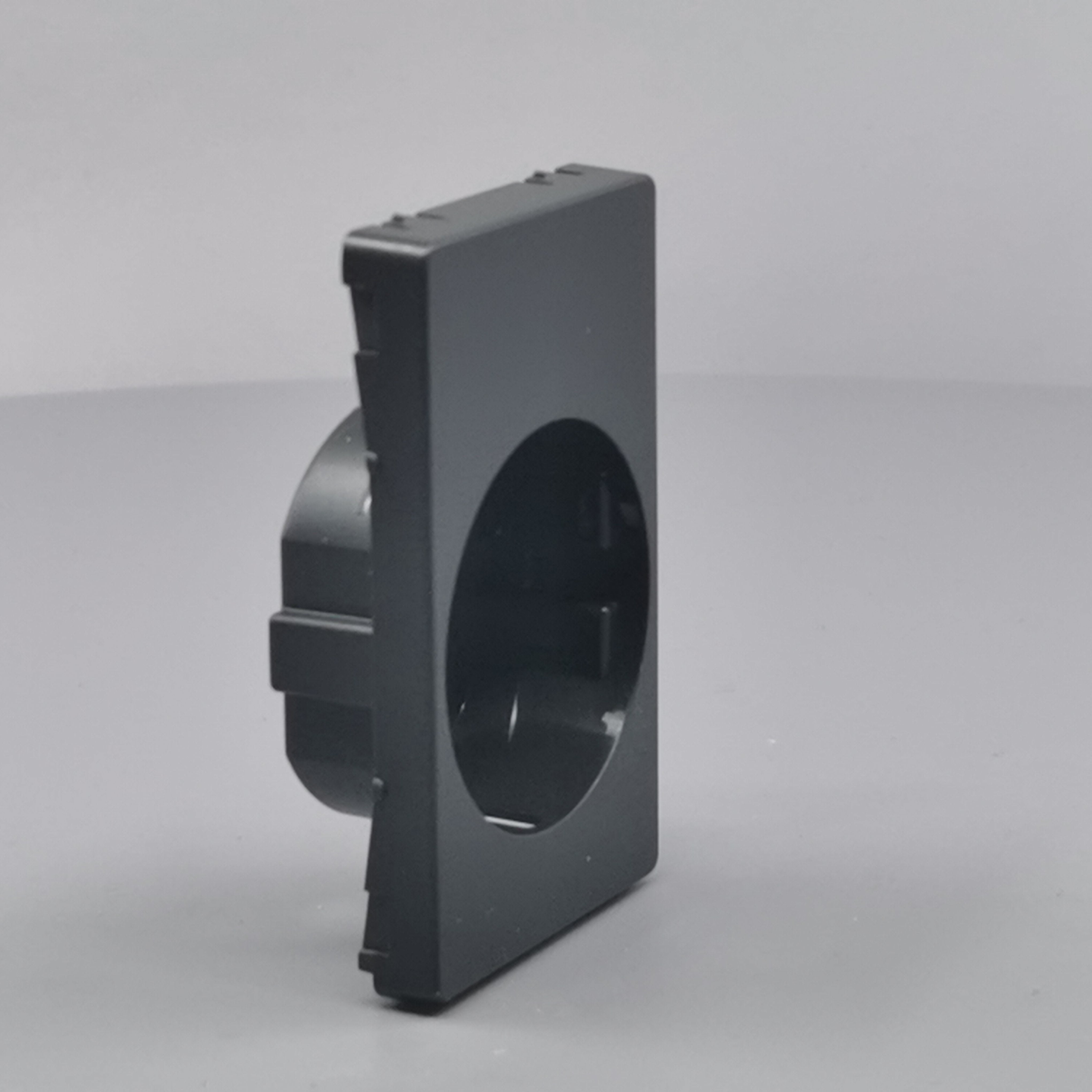 LK Fuga afdækning til 1½m stikkontakt med sidejord - koksgrå