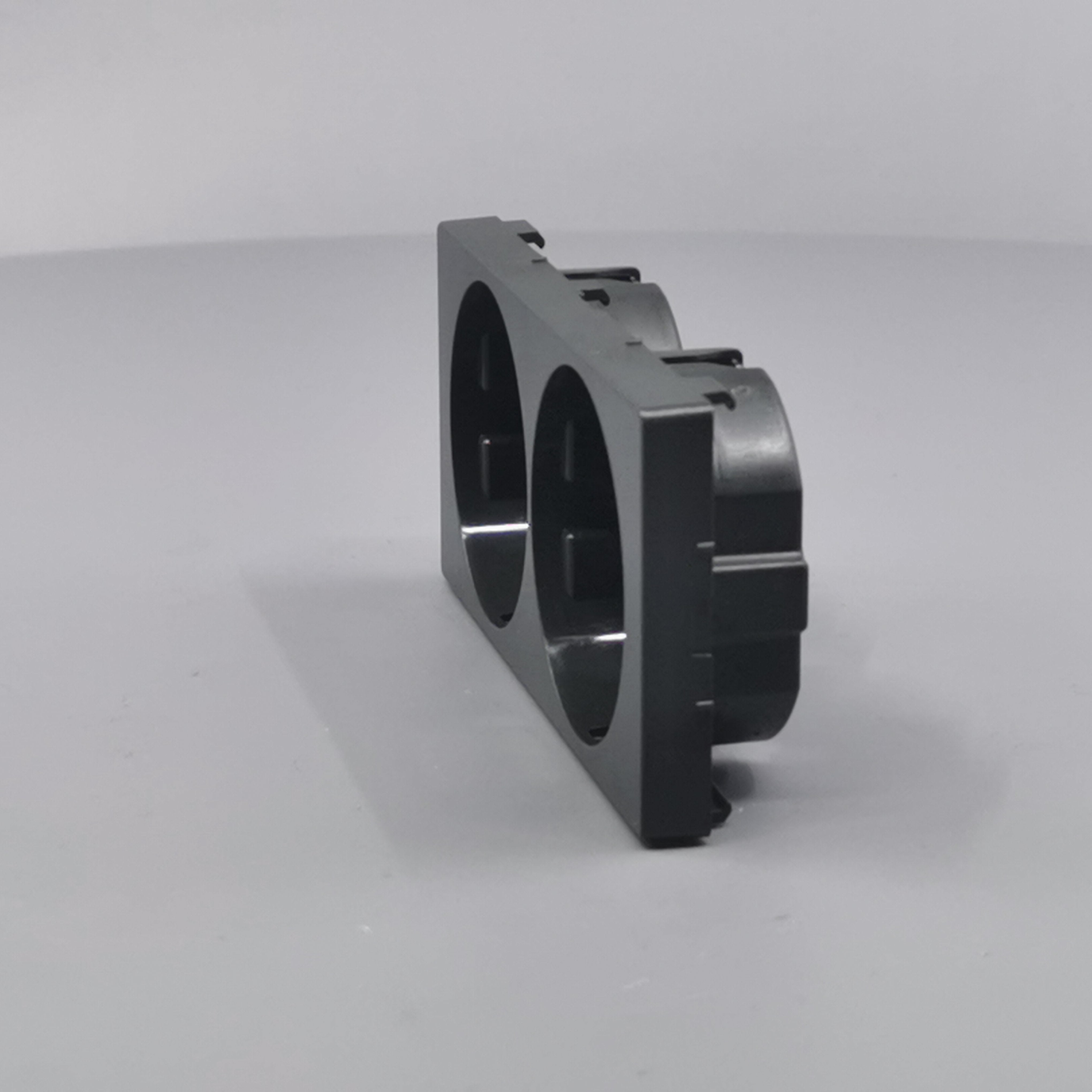 LK Fuga afdækning til 2m stikkontakt med sidejord - koksgrå