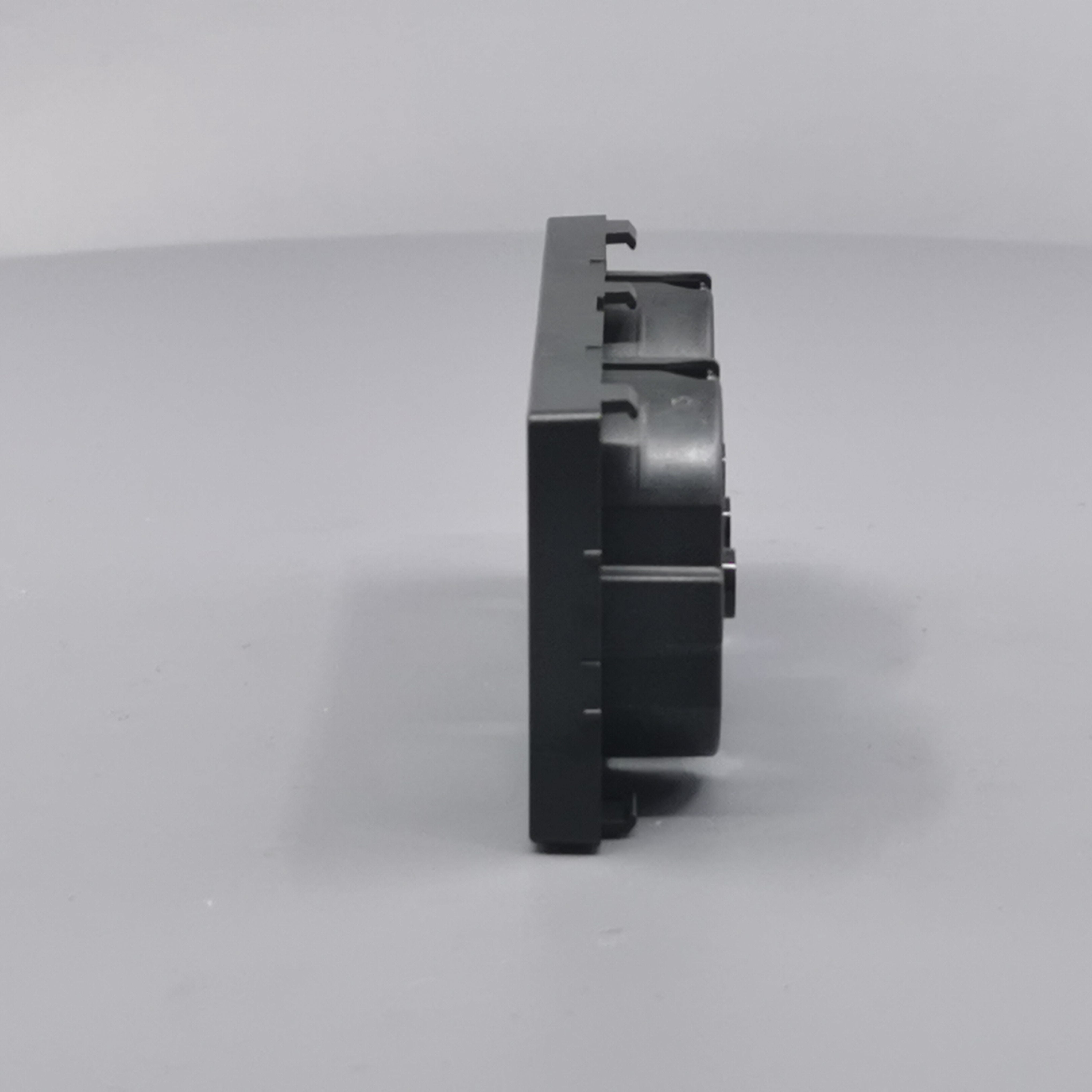 LK Fuga afdækning til 2m stikkontakt med sidejord - koksgrå