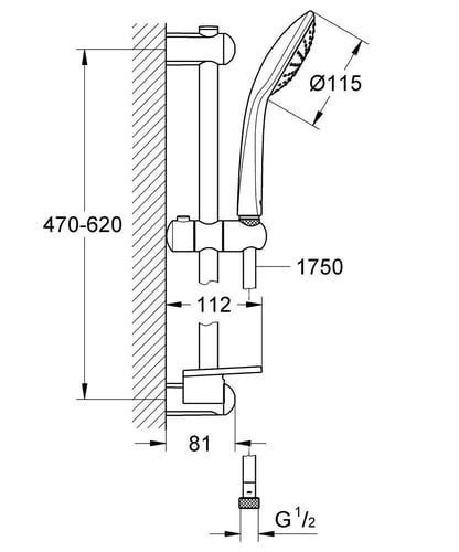 Grohe Euphoria Mono brusesæt