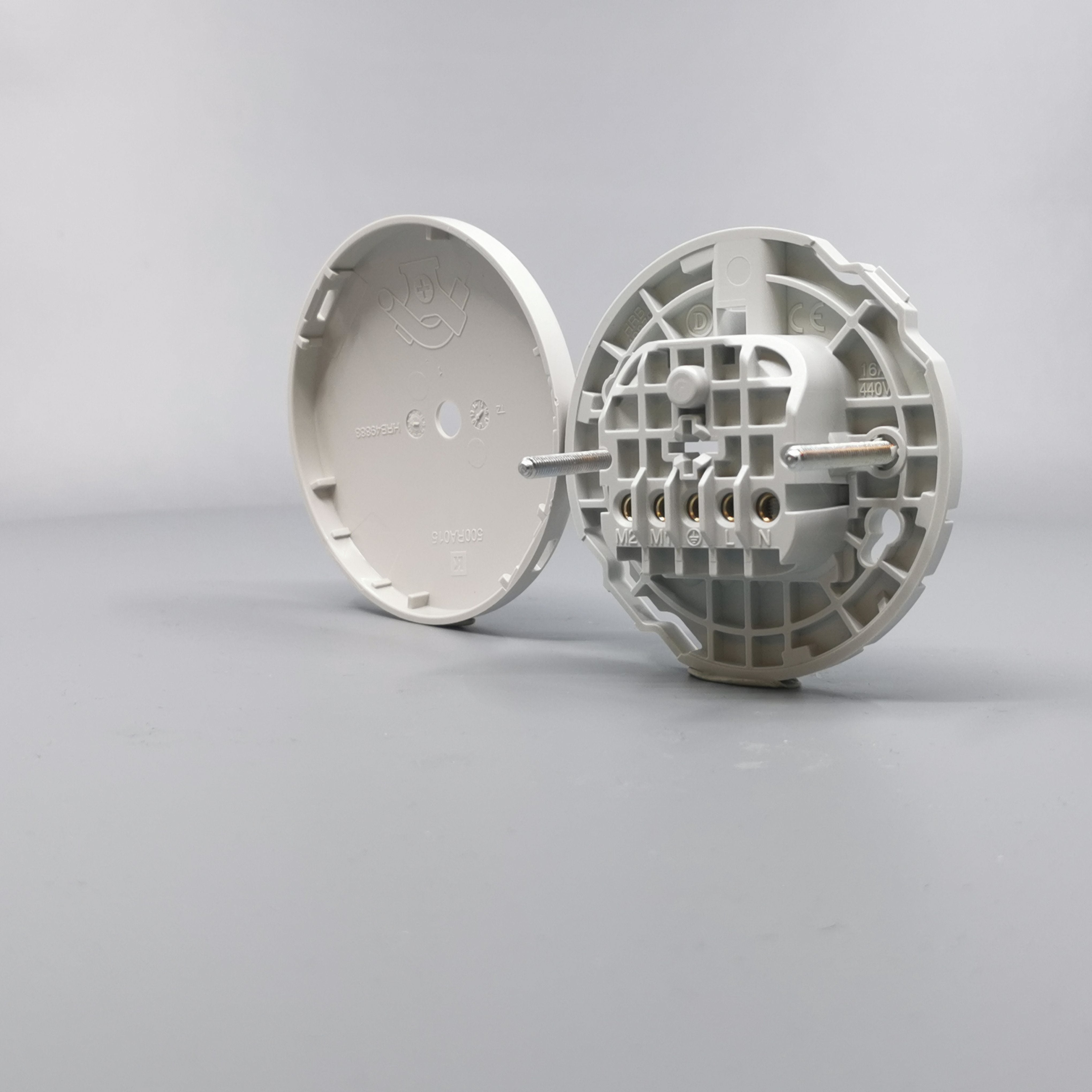 Lampeudtag Ø83mm. 5P Lysegrå (Ny model)