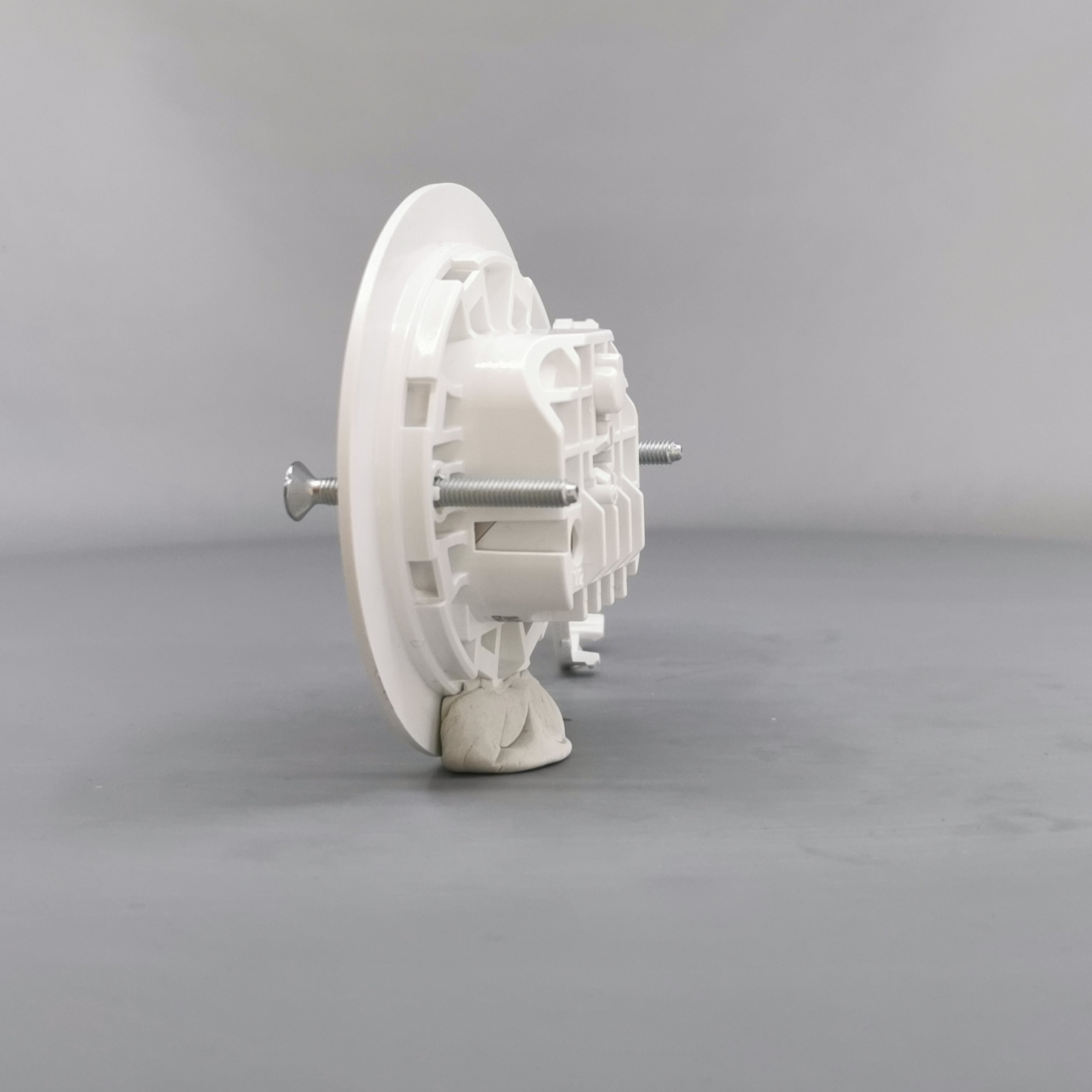 Lampeudtag Ø84mm. 5P Planforsænket Hvid (Ny model)