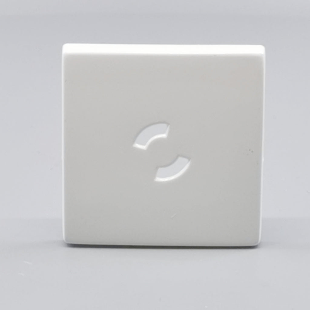 Dæksel for lampestikkontakt 50x50 hvid  gl. model