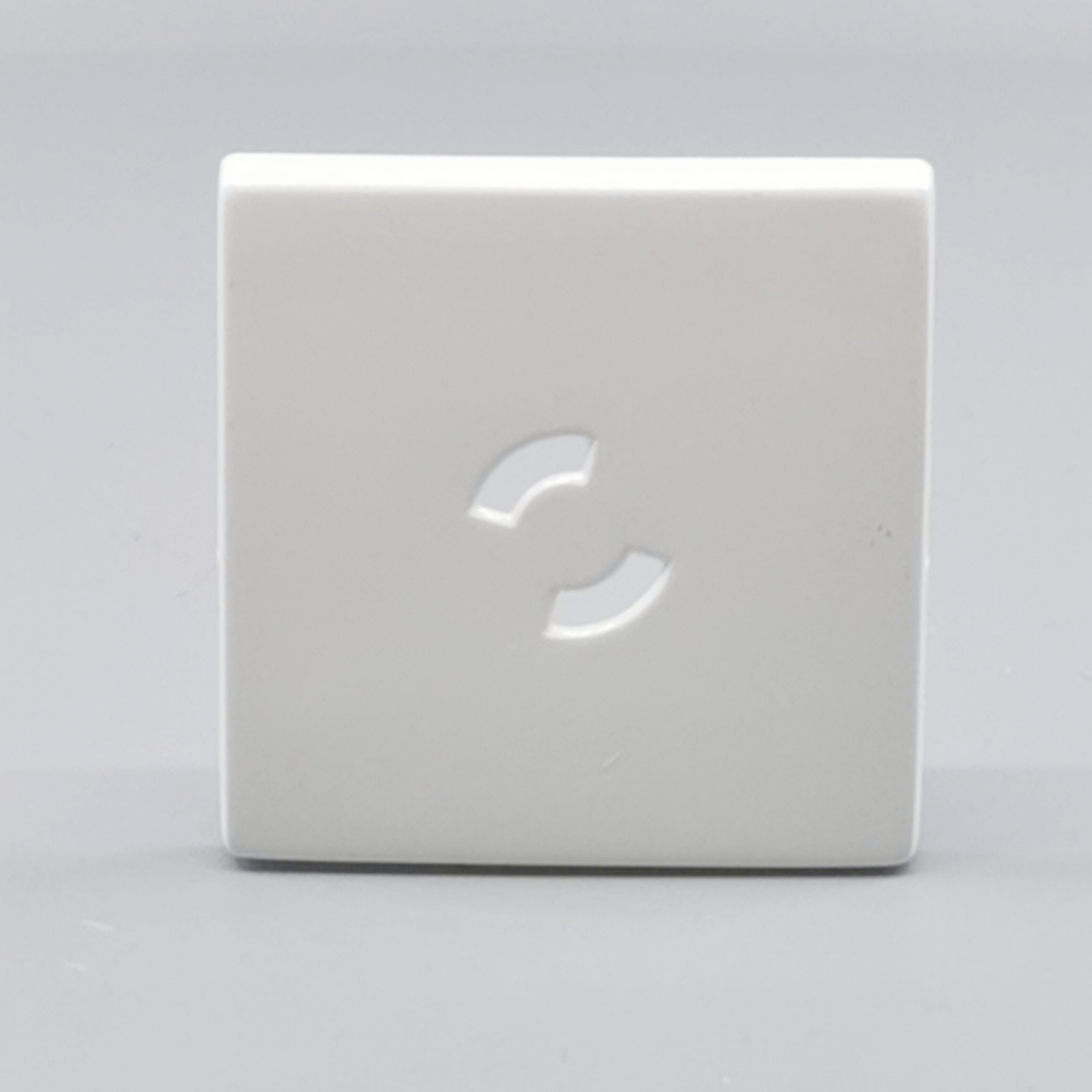 Dæksel for lampestikkontakt 50x50 hvid  gl. model