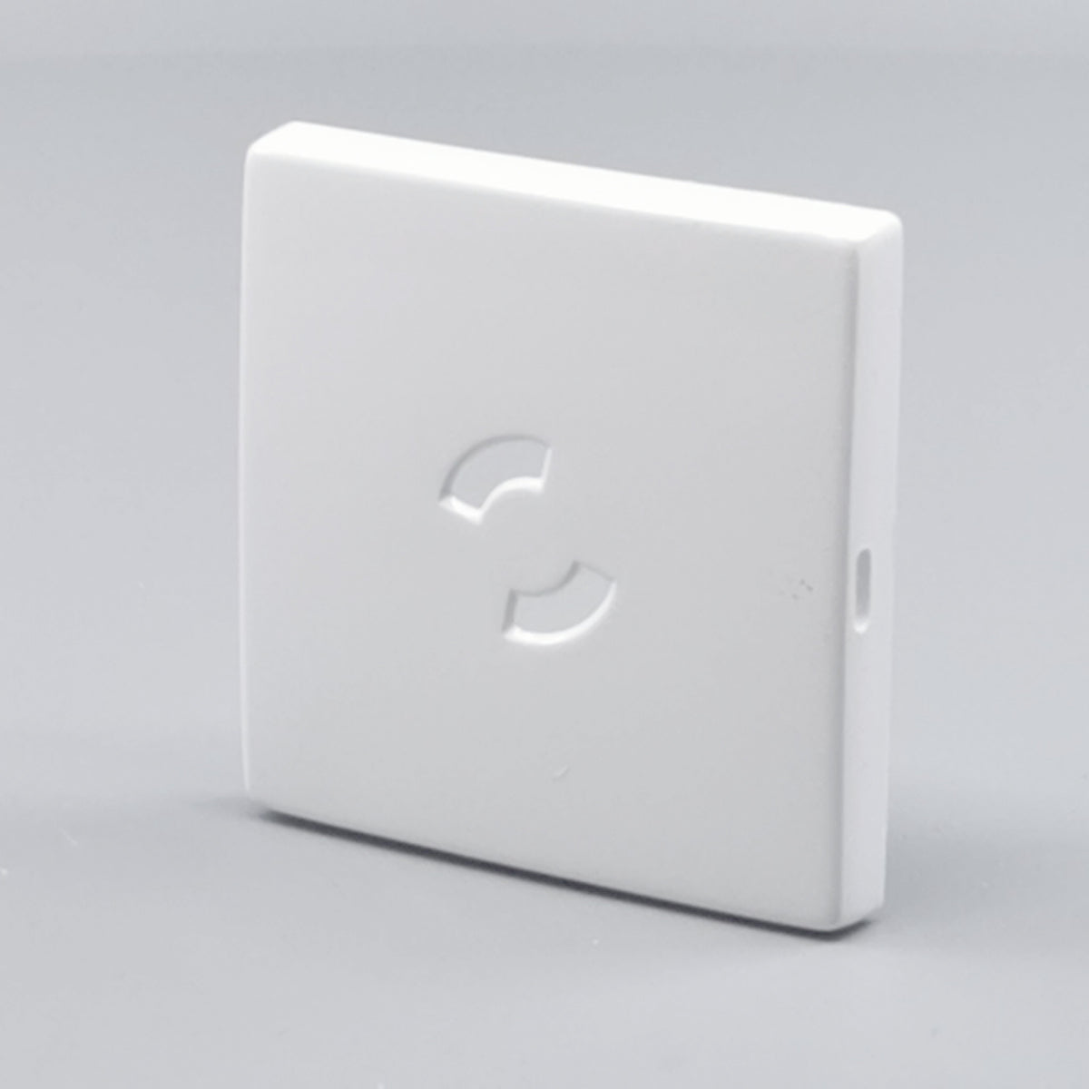 Dæksel for lampestikkontakt 50x50 hvid  gl. model (360° frame 3)