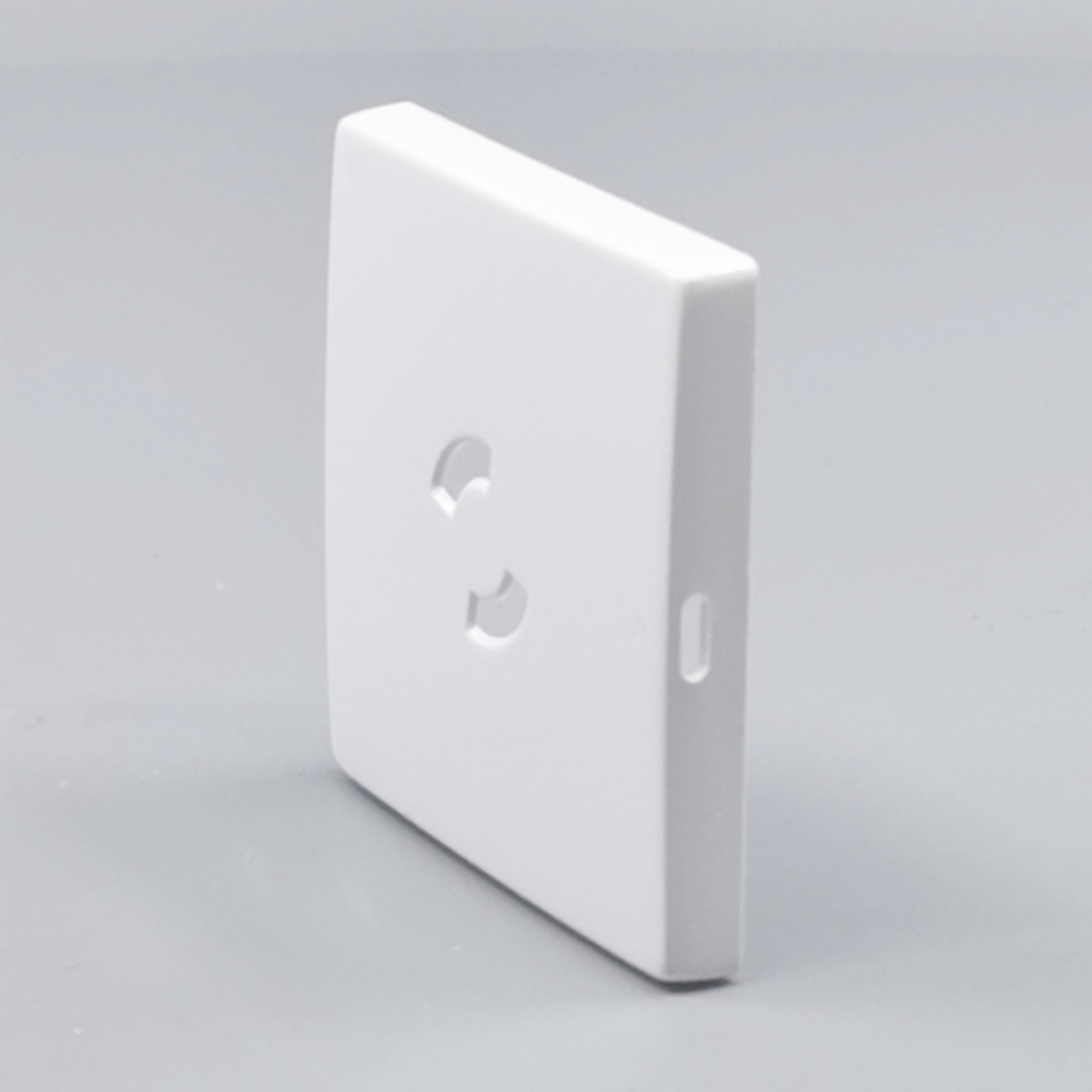 Dæksel for lampestikkontakt 50x50 hvid  gl. model