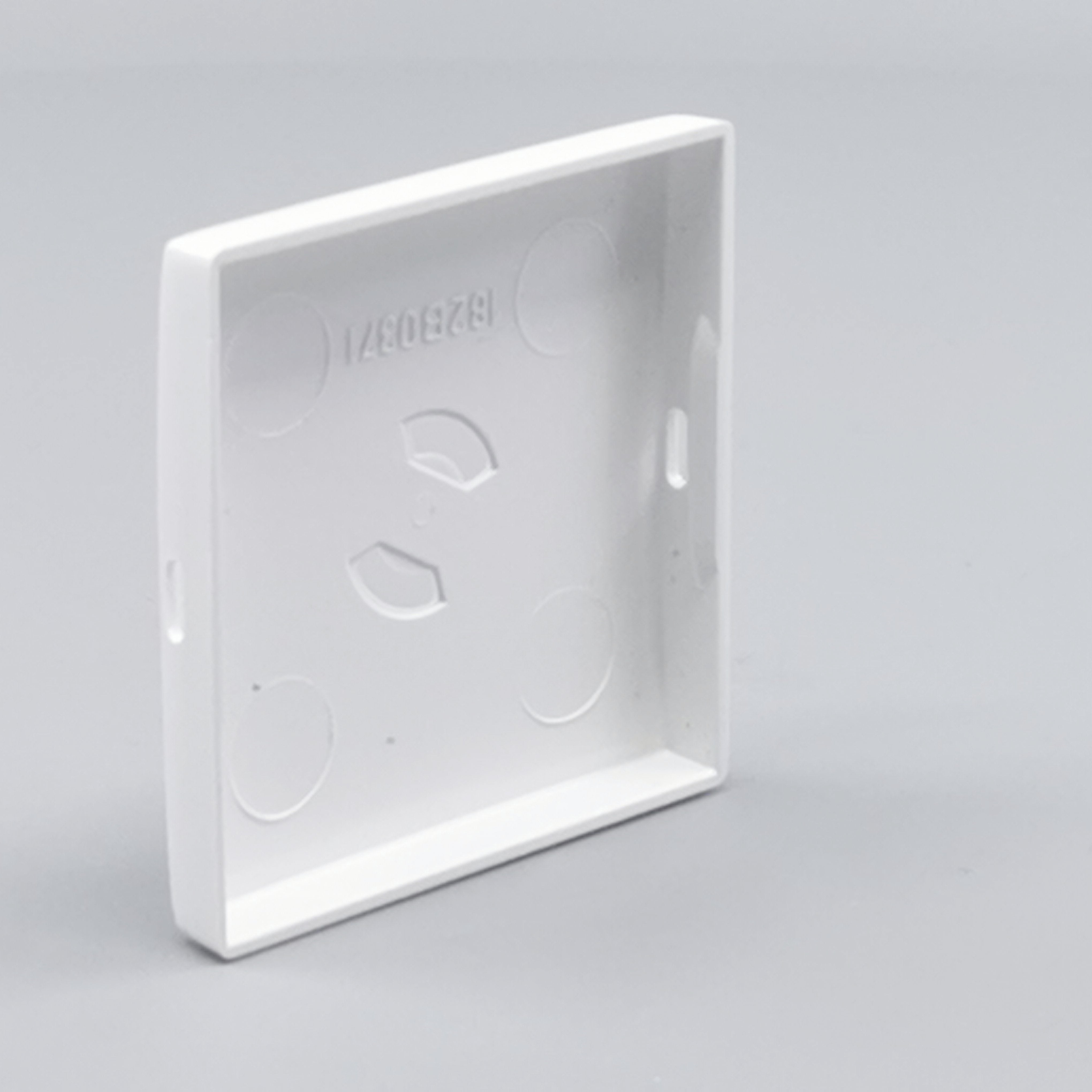 Dæksel for lampestikkontakt 50x50 hvid  gl. model