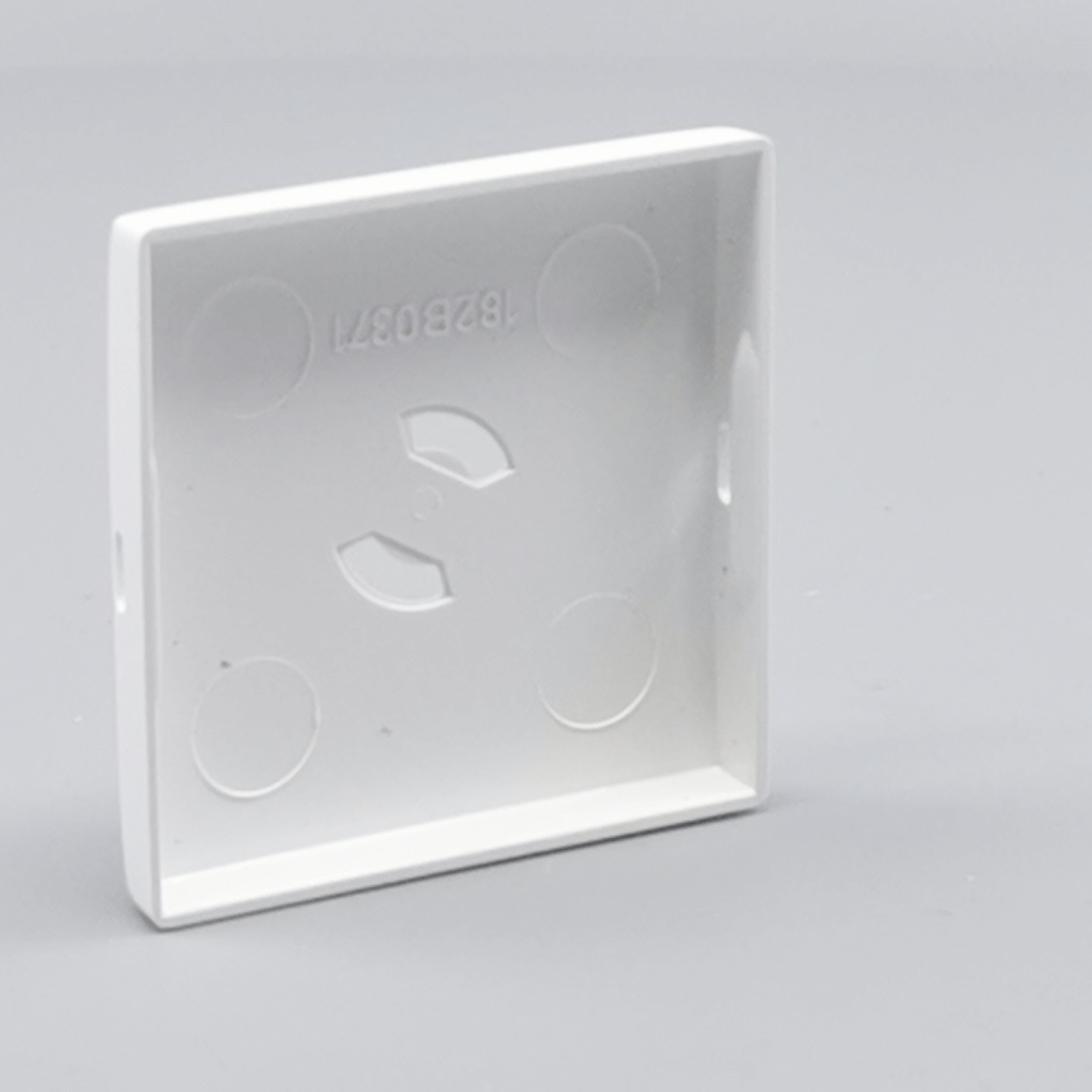 Dæksel for lampestikkontakt 50x50 hvid  gl. model