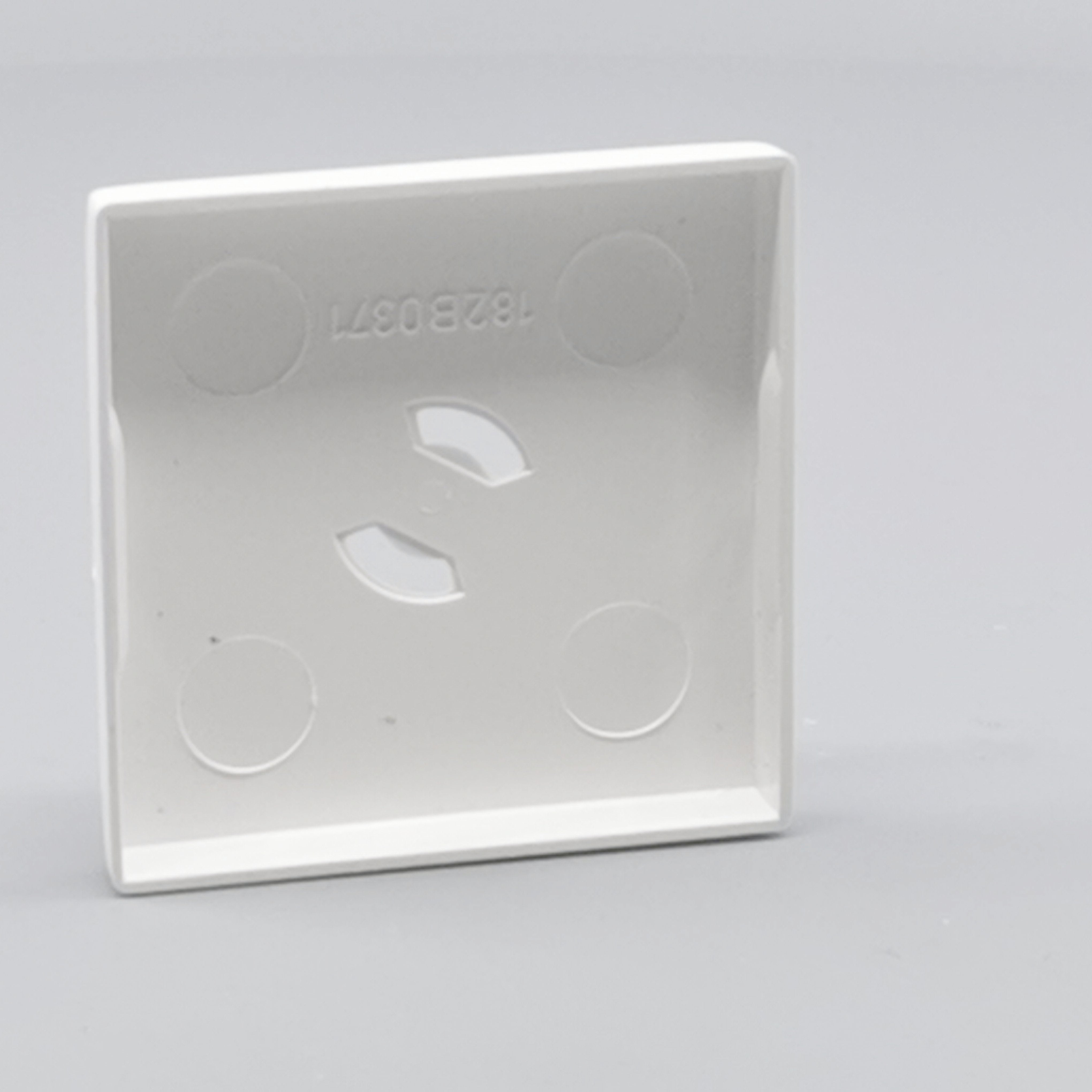 Dæksel for lampestikkontakt 50x50 hvid  gl. model