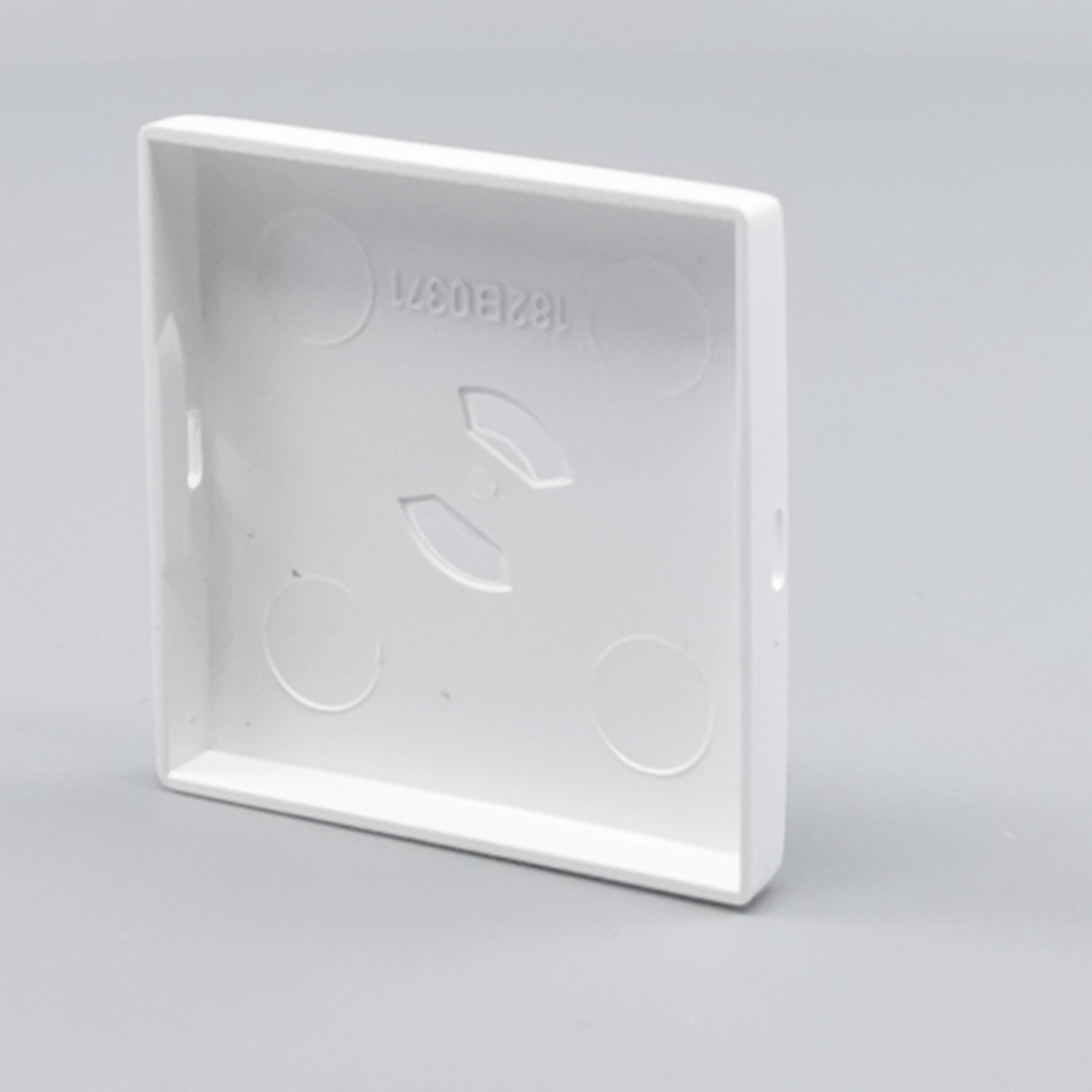 Dæksel for lampestikkontakt 50x50 hvid  gl. model