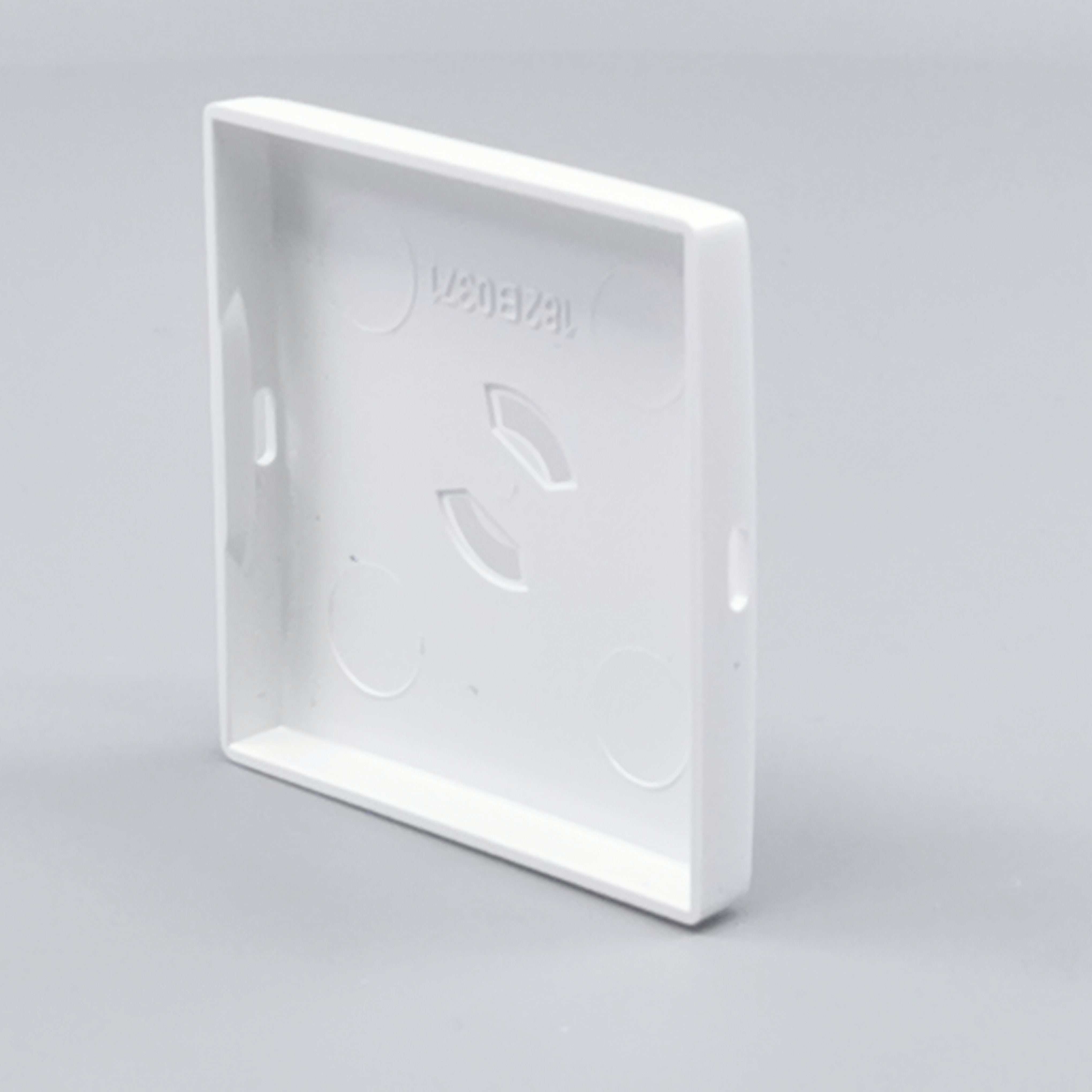 Dæksel for lampestikkontakt 50x50 hvid  gl. model