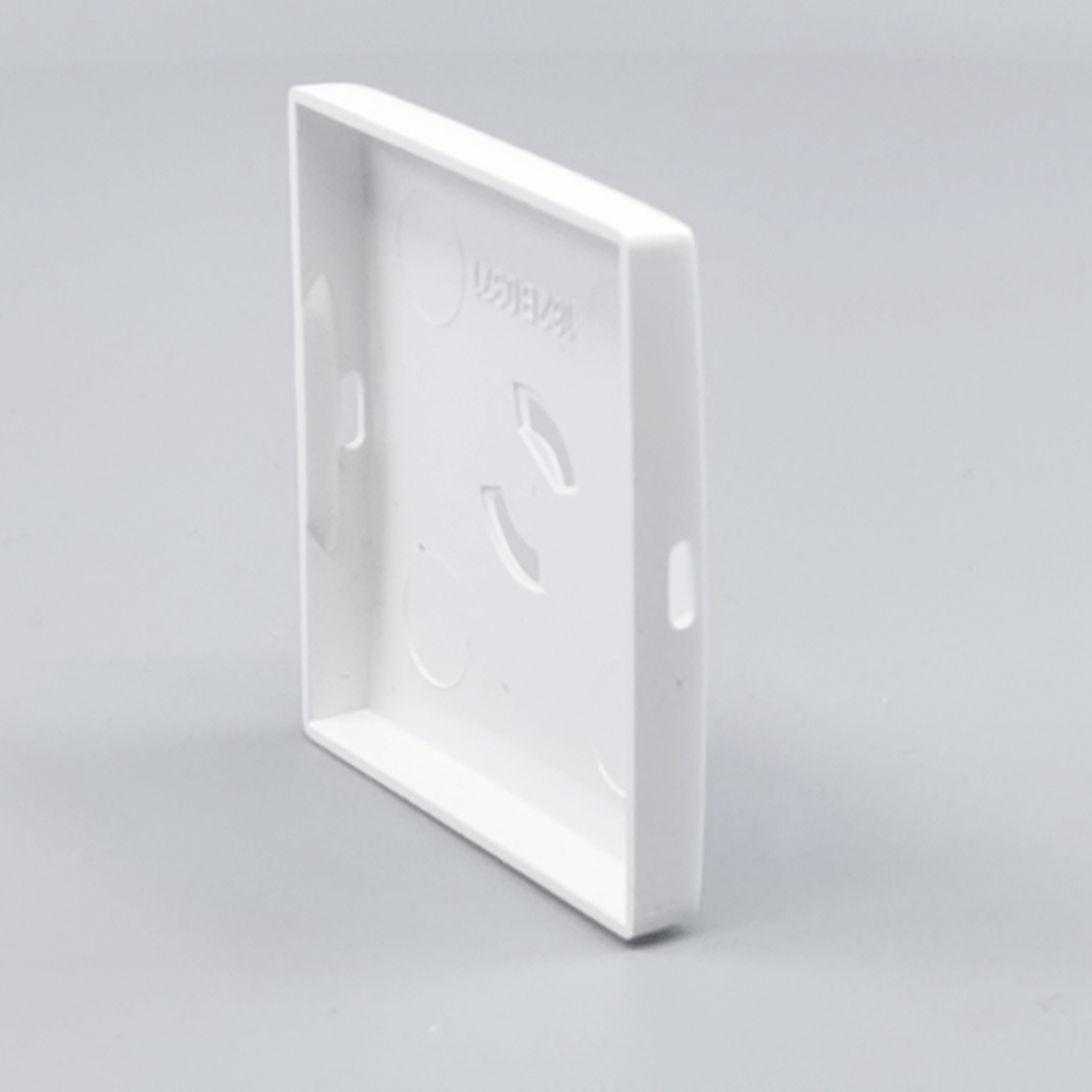 Dæksel for lampestikkontakt 50x50 hvid  gl. model