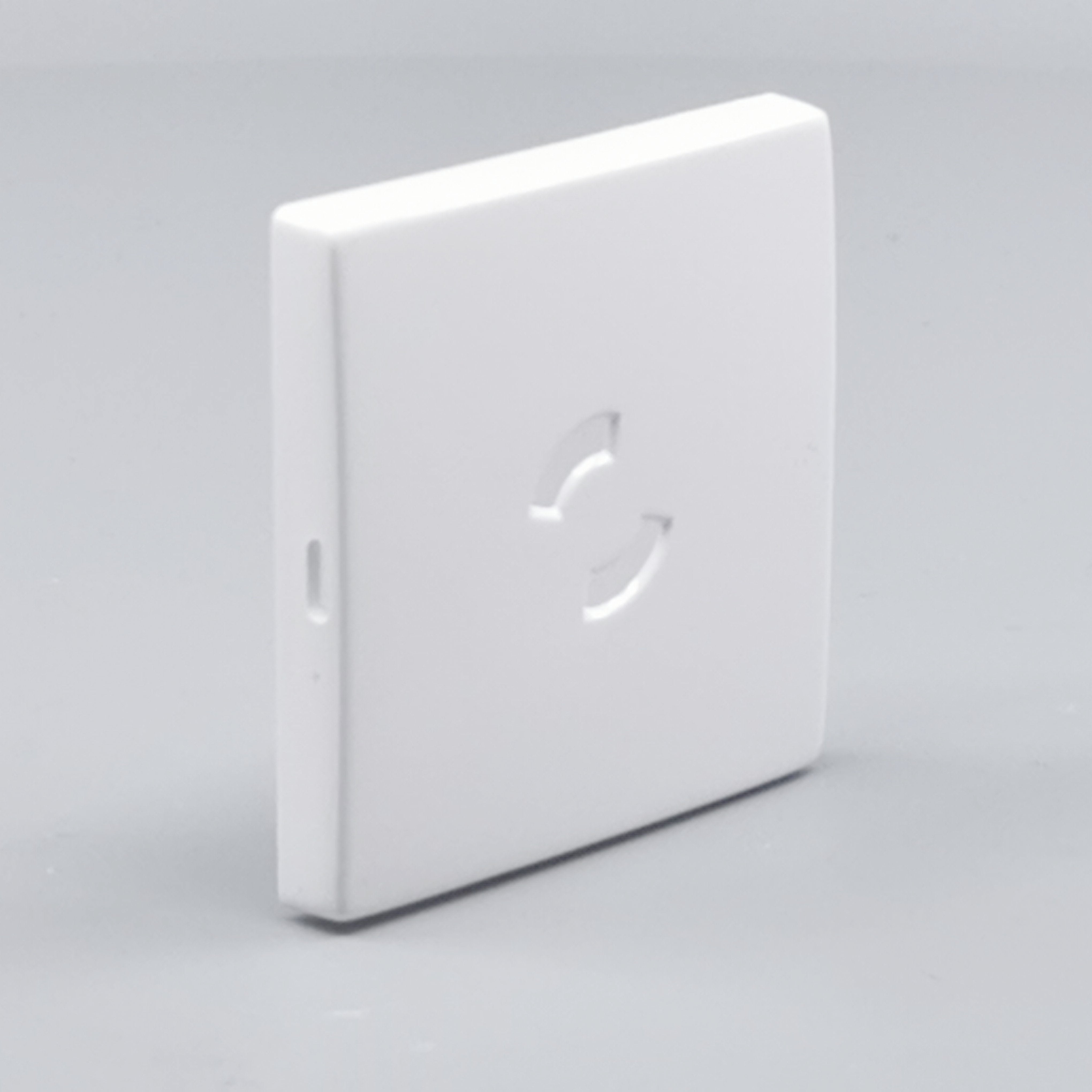 Dæksel for lampestikkontakt 50x50 hvid  gl. model