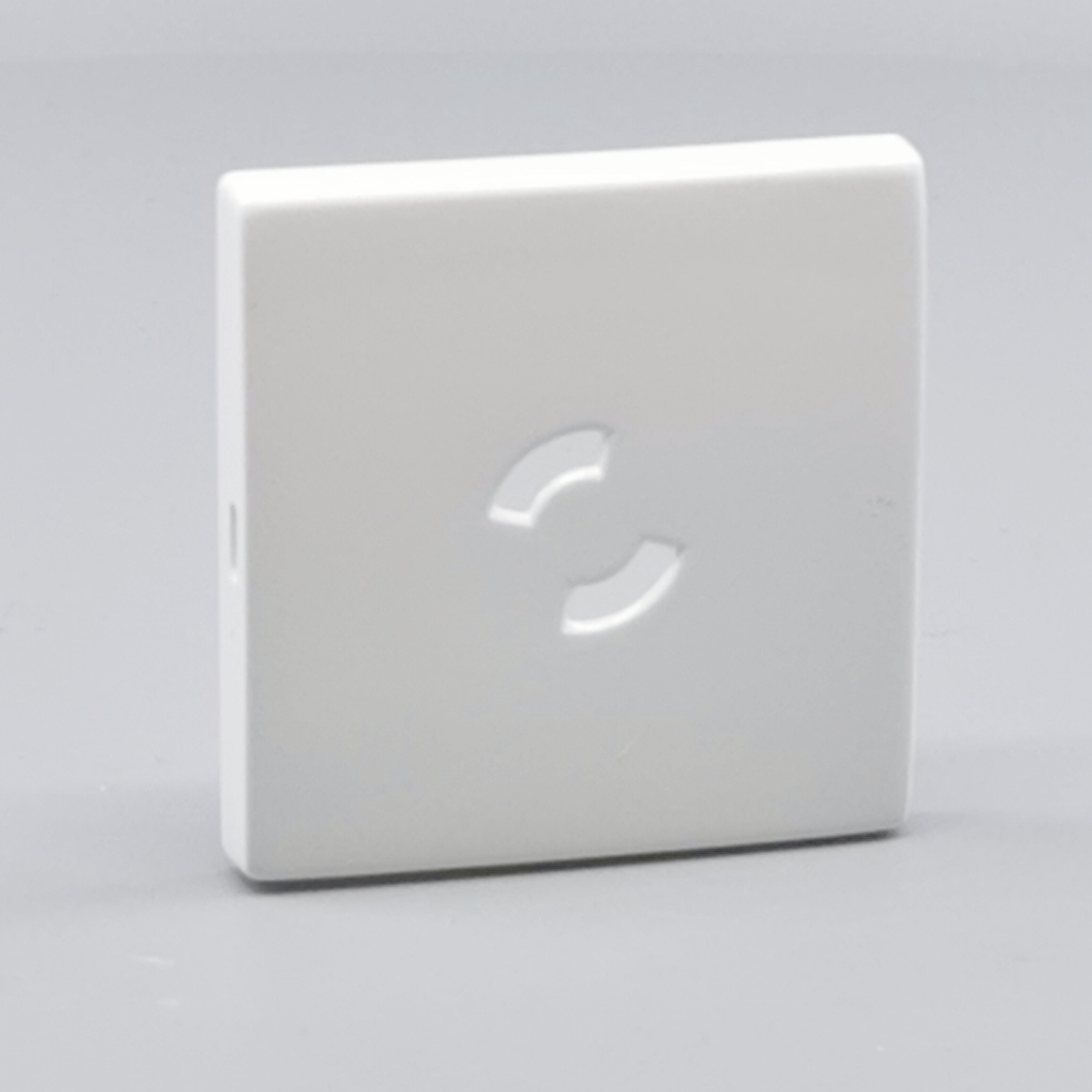 Dæksel for lampestikkontakt 50x50 hvid  gl. model