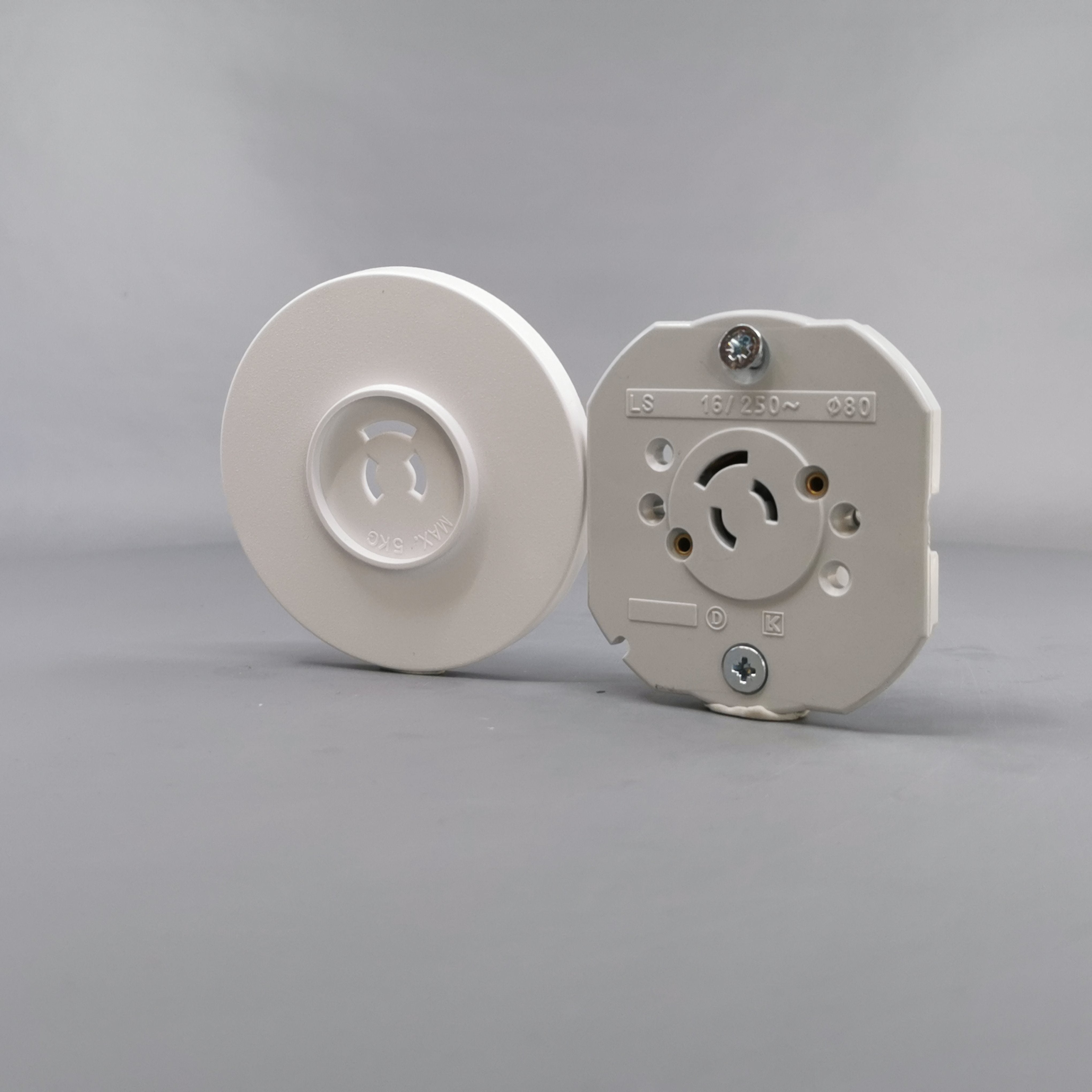 Fuga Lampestikkontakt Ø 80 hvid