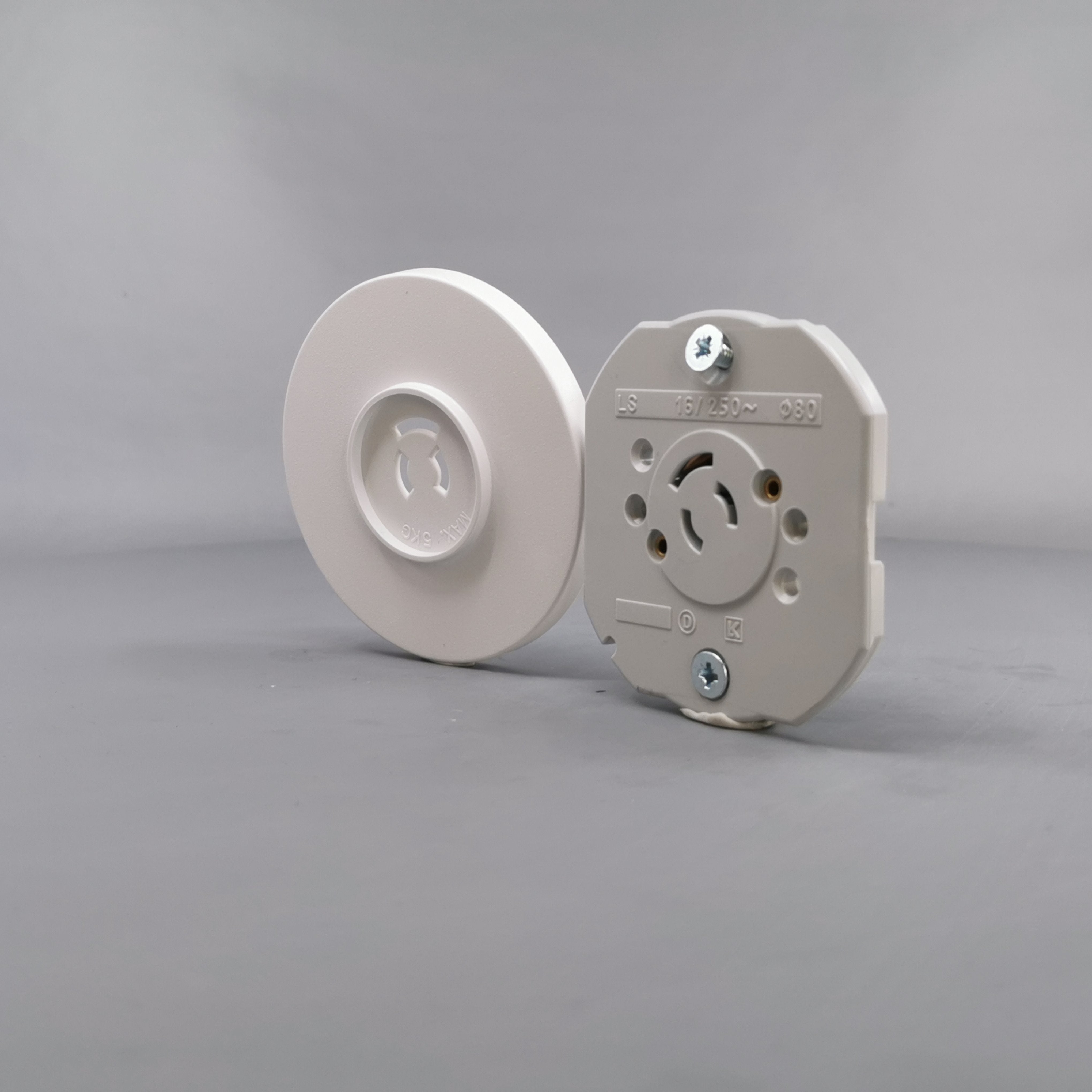 Fuga Lampestikkontakt Ø 80 hvid