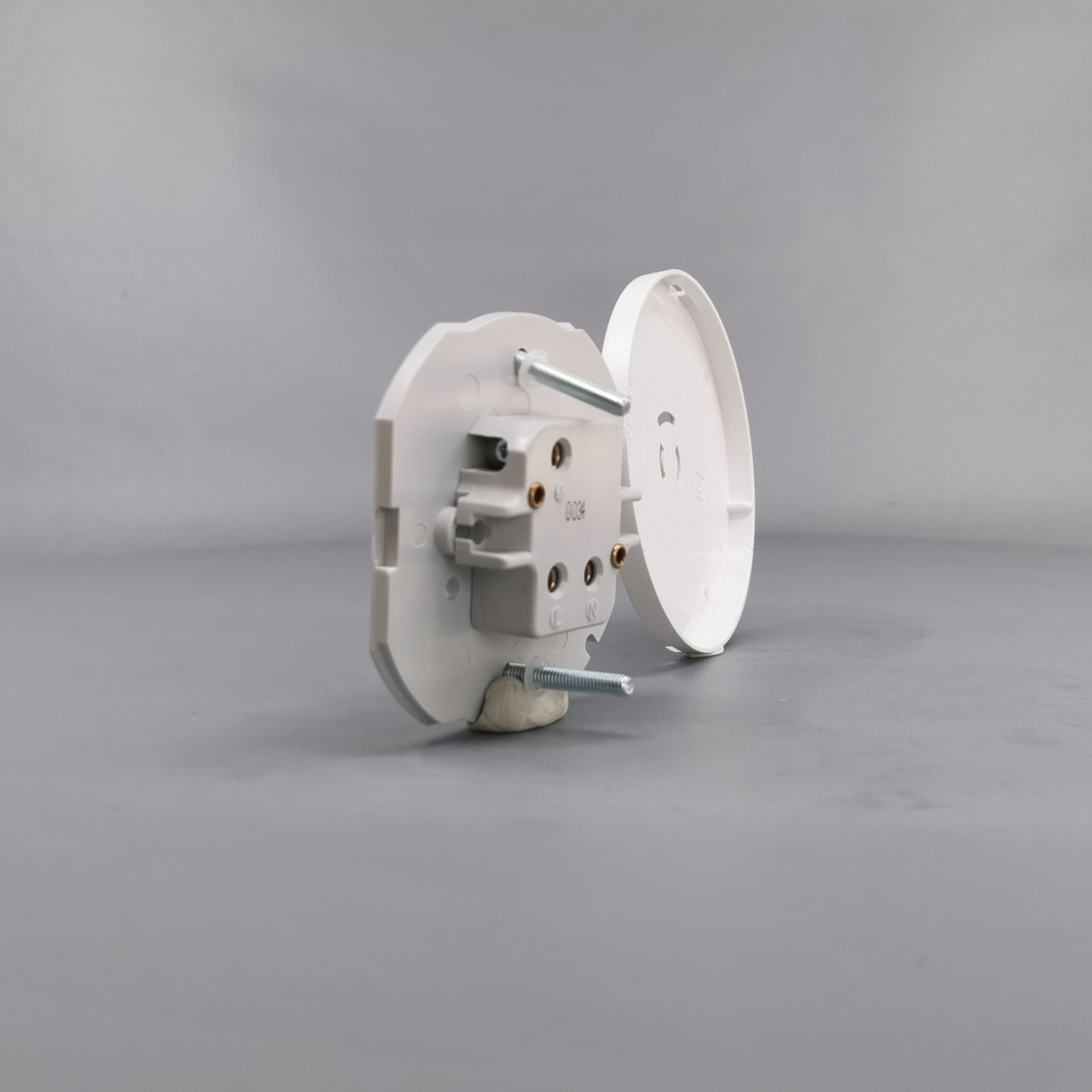 Fuga Lampestikkontakt Ø 80 hvid