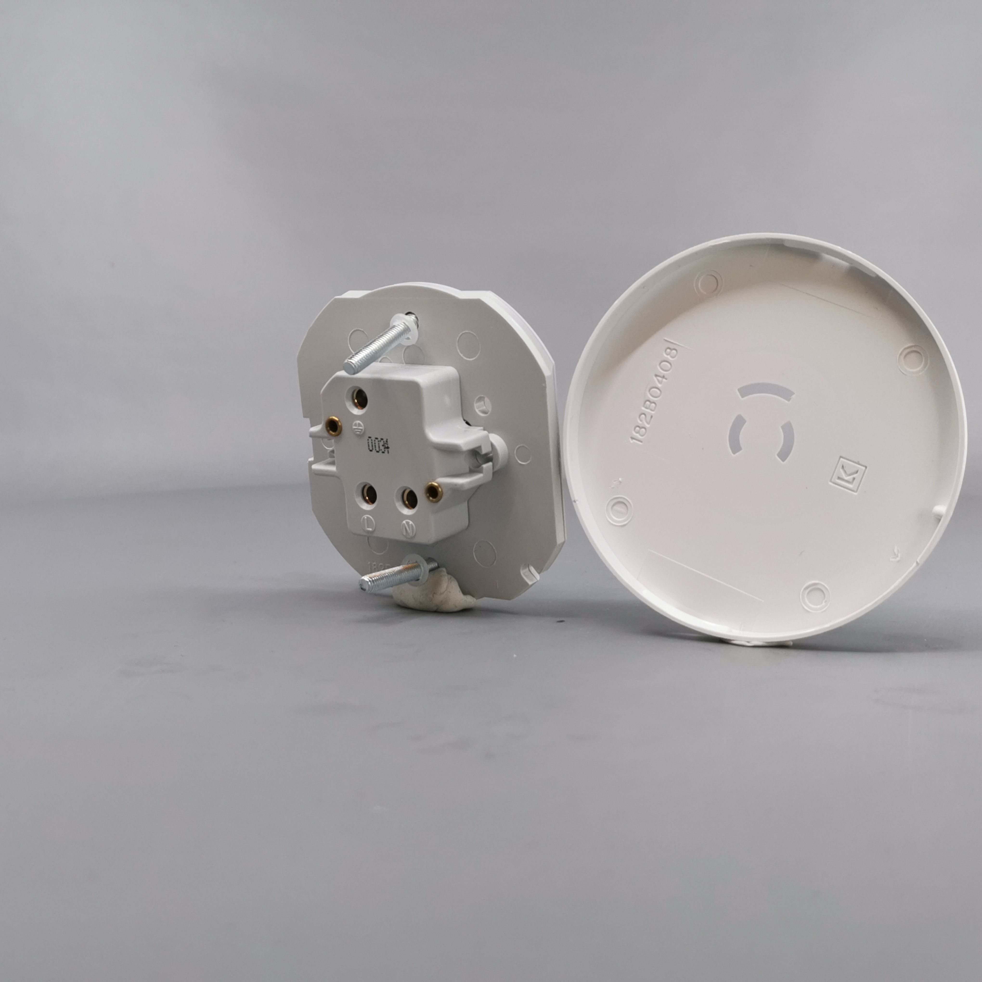 Fuga Lampestikkontakt Ø 80 hvid