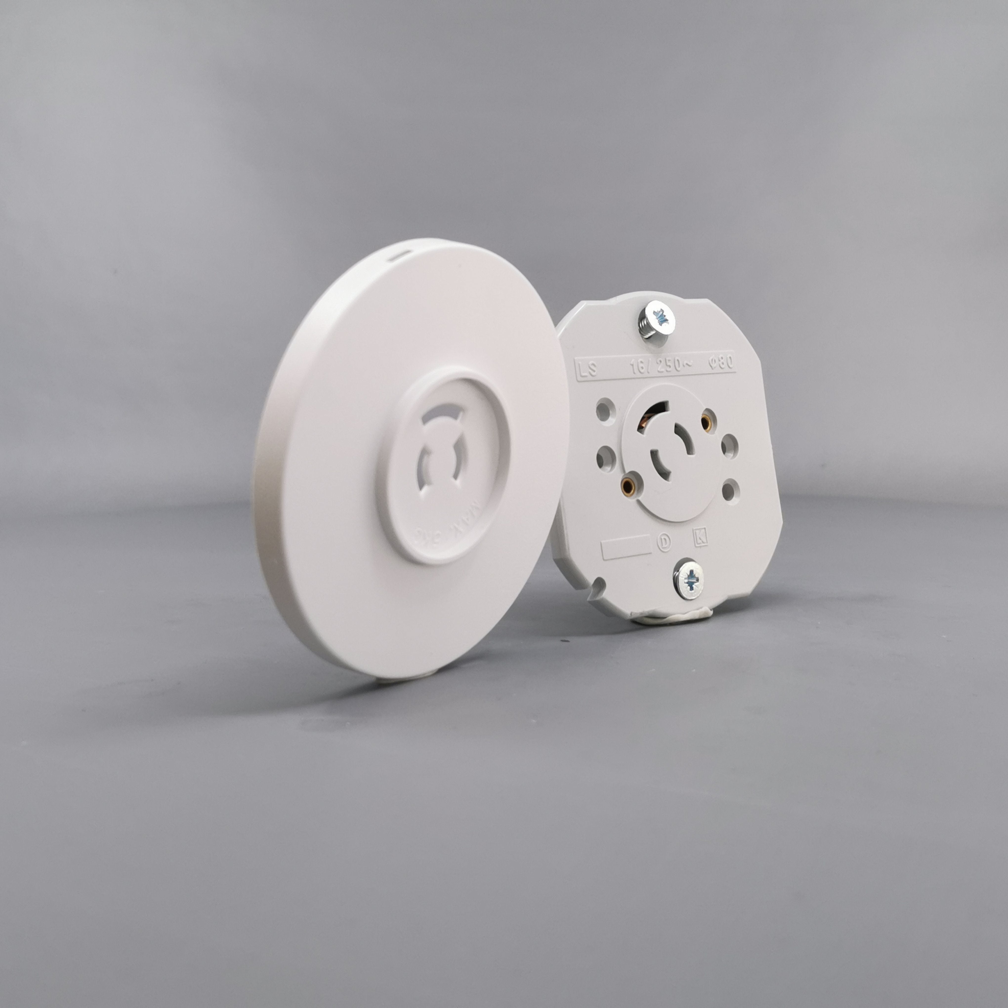 Fuga Lampestikkontakt Ø 80 hvid