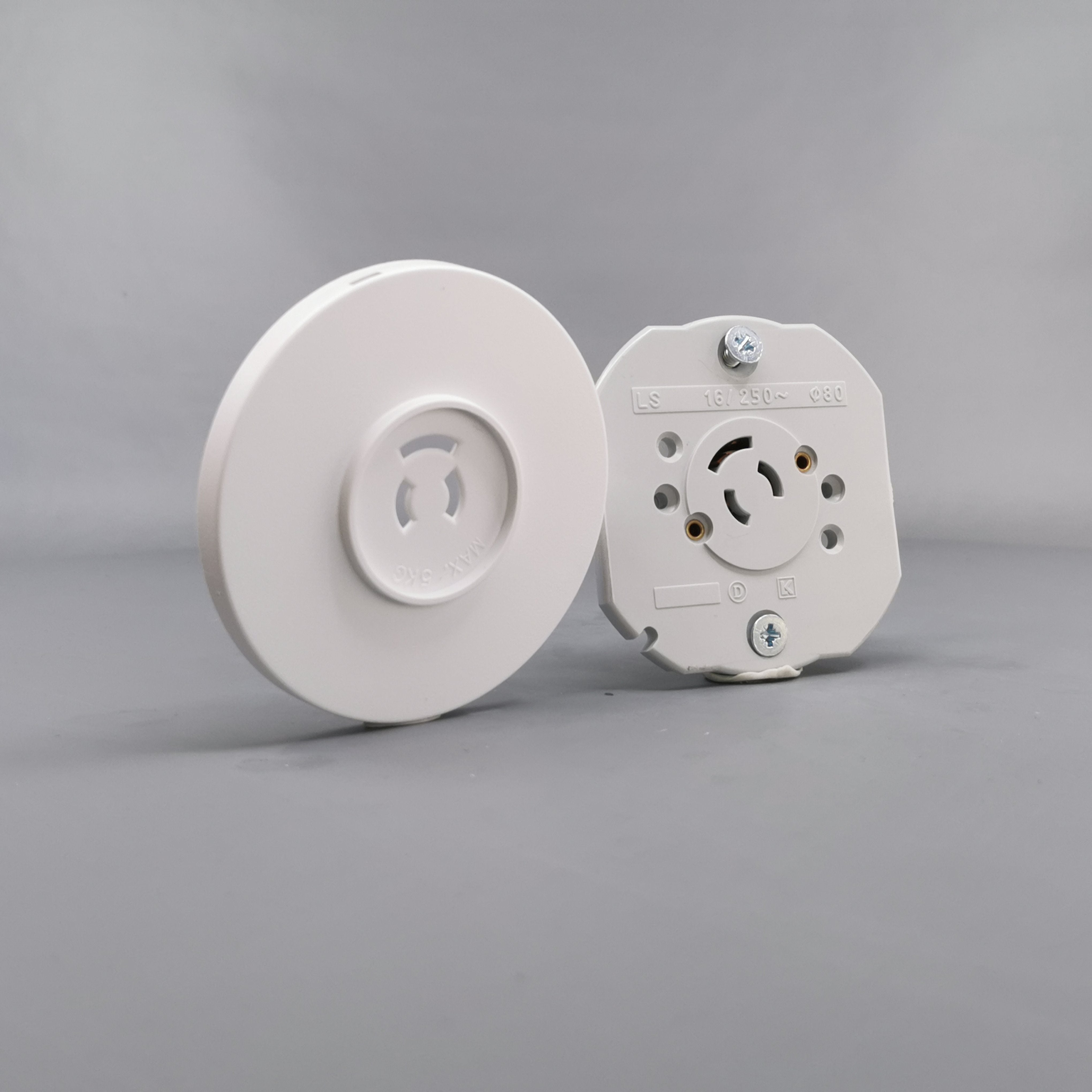 Fuga Lampestikkontakt Ø 80 hvid