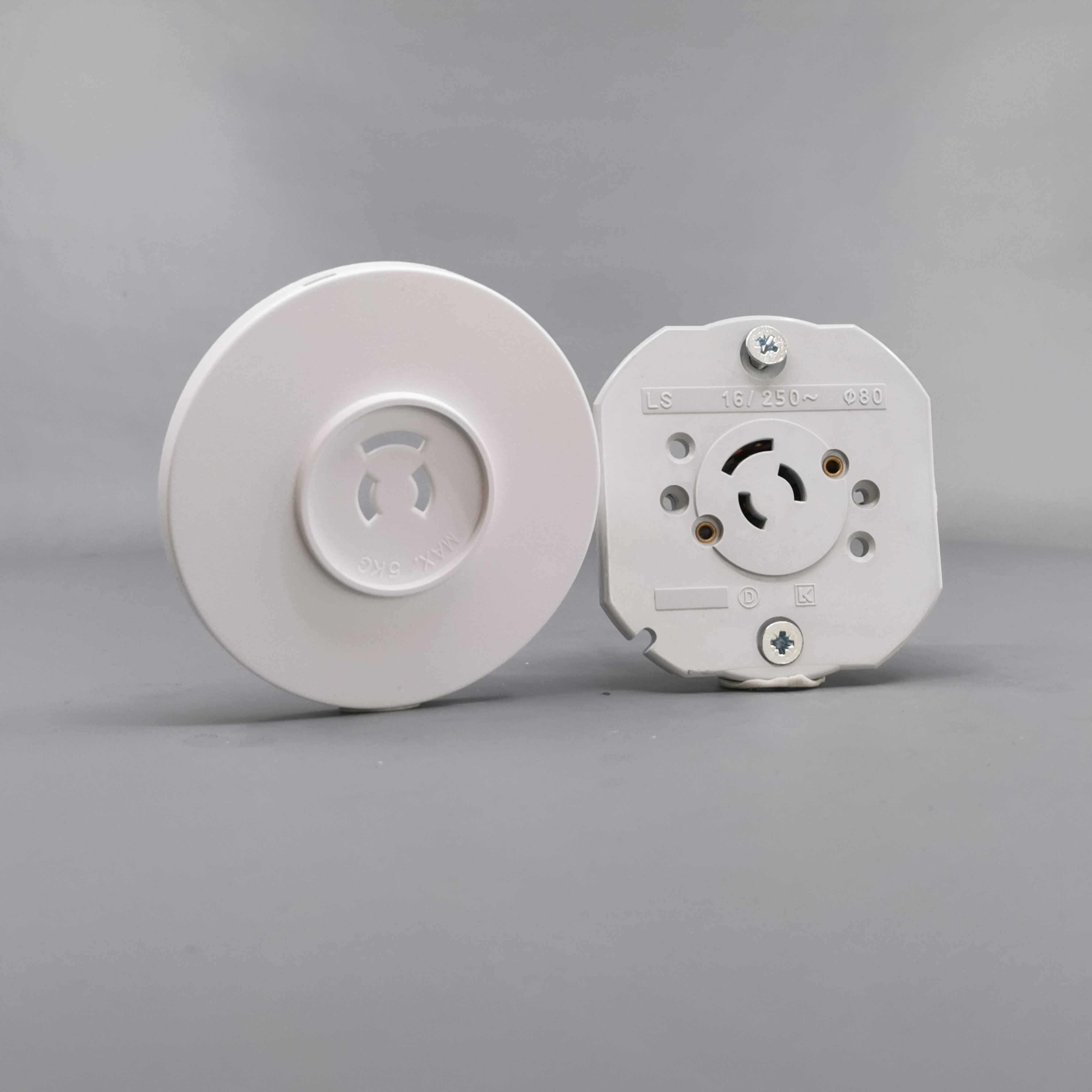 Fuga Lampestikkontakt Ø 80 hvid