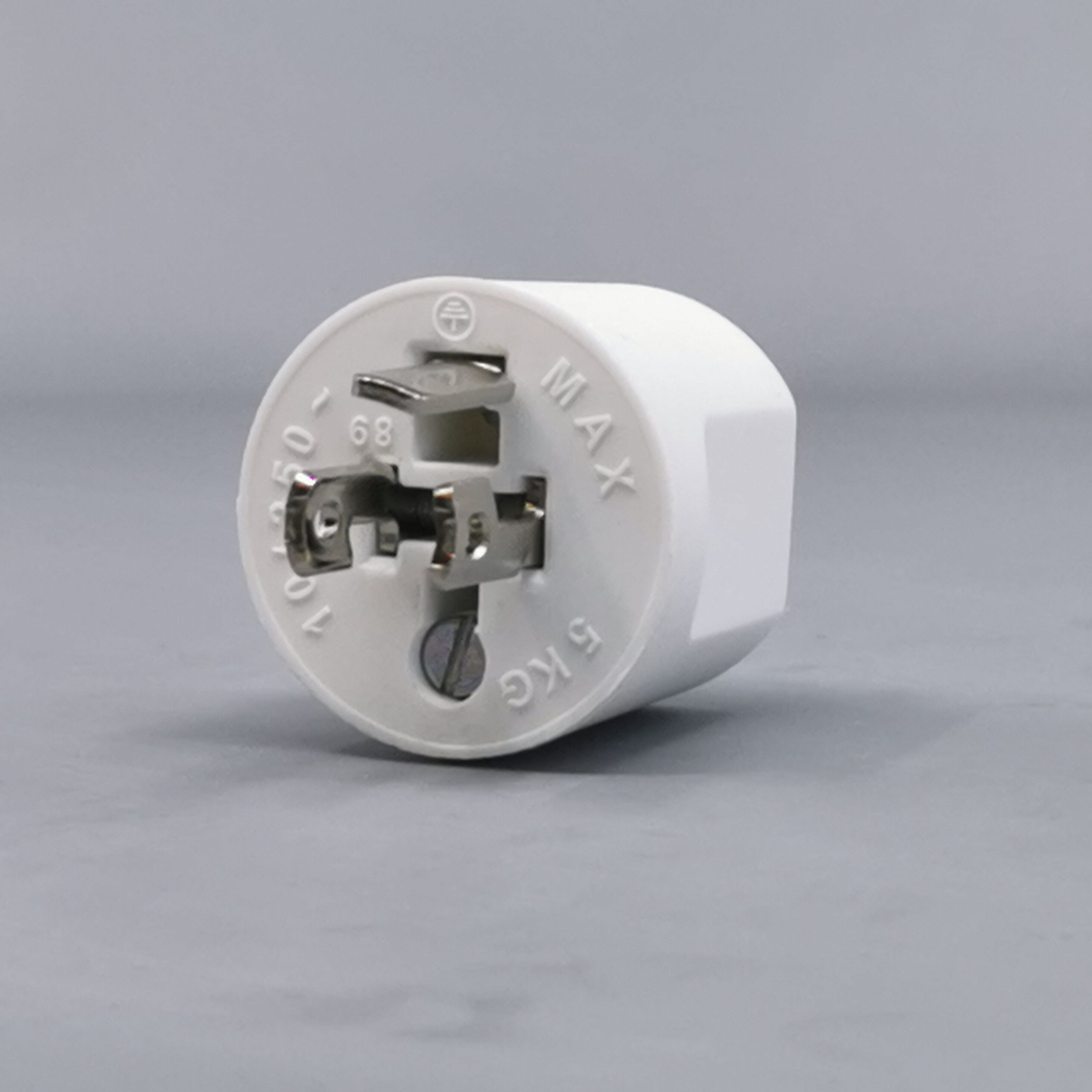 Fuga Lampestikprop 2 ledet + jord hvid