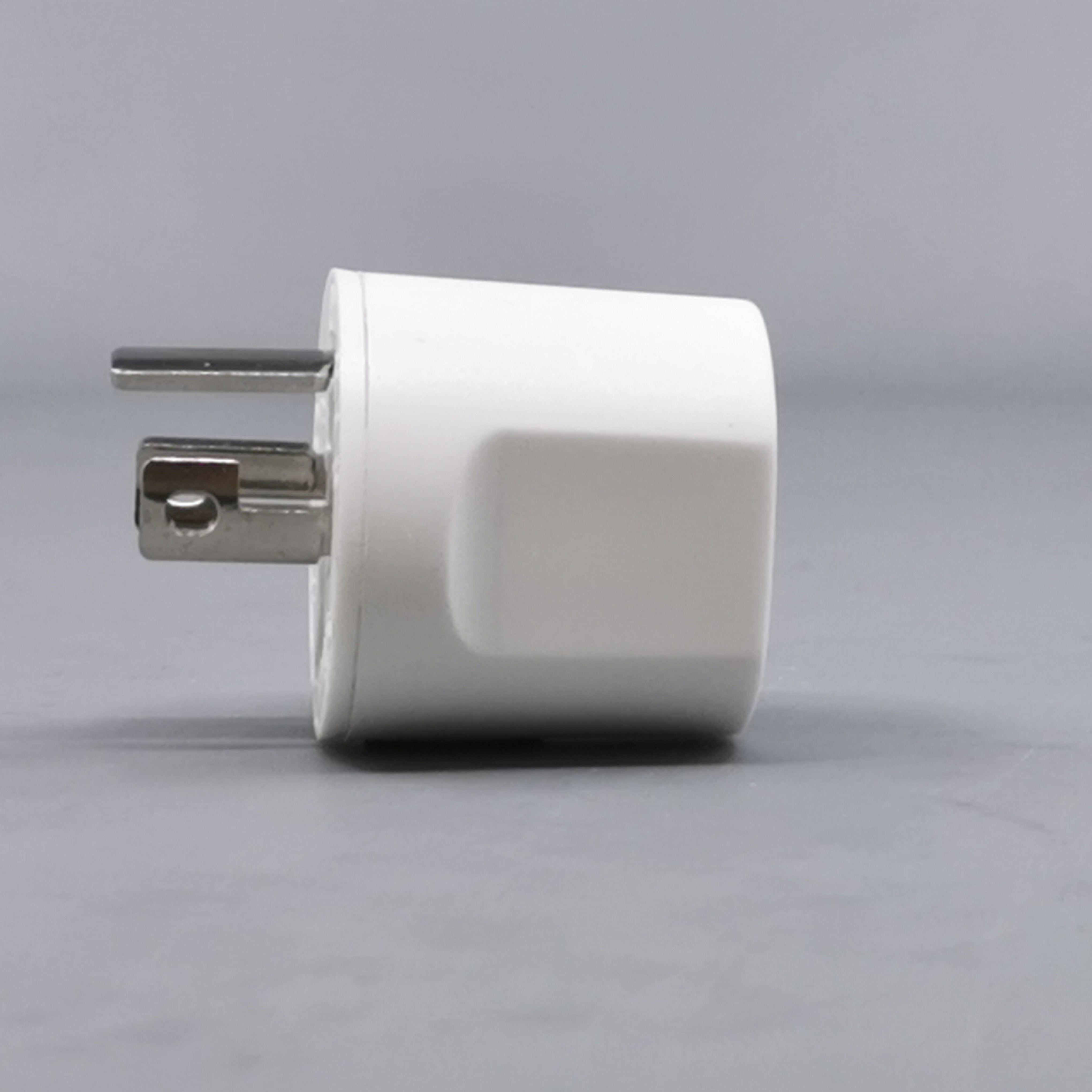 Fuga Lampestikprop 2 ledet + jord hvid