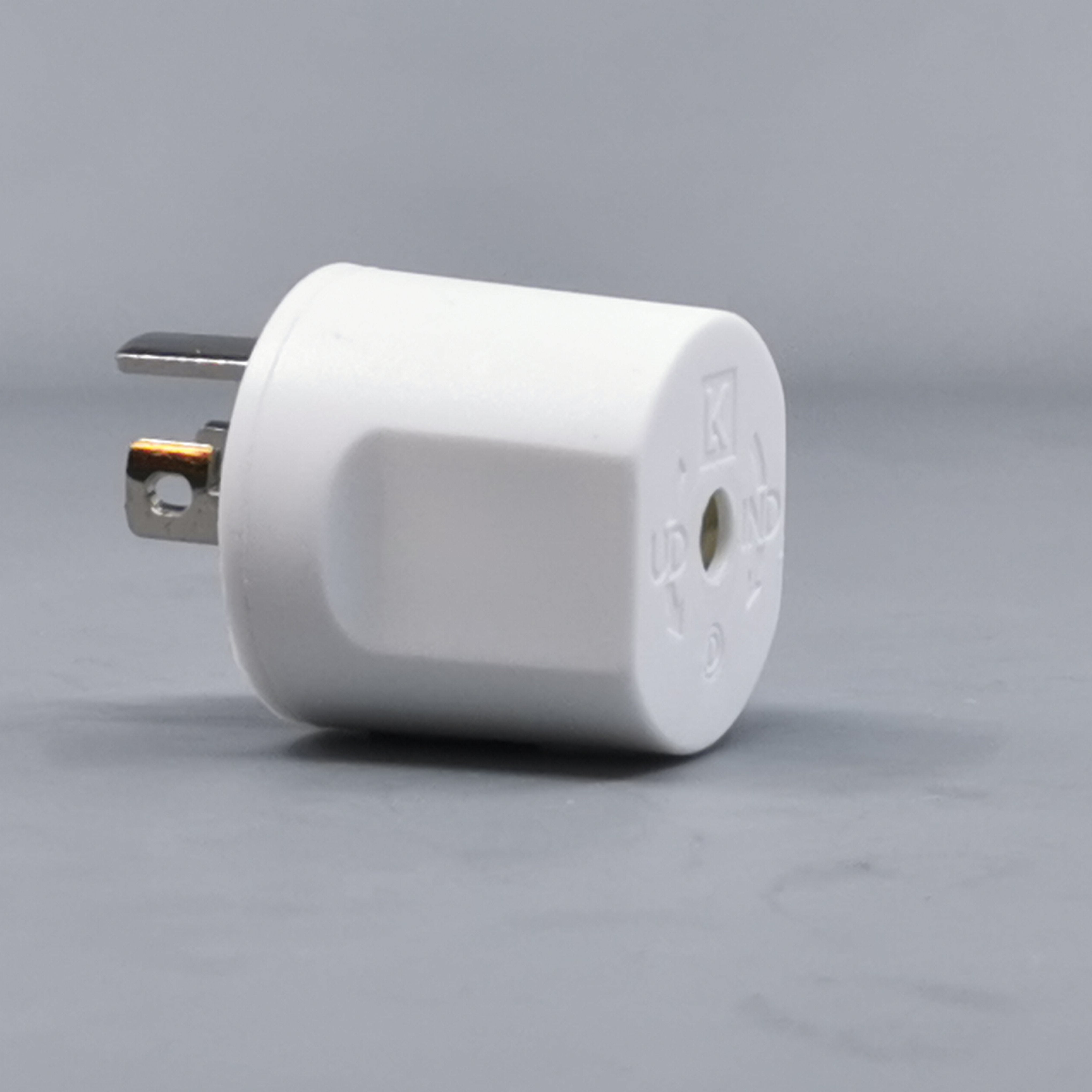 Fuga Lampestikprop 2 ledet + jord hvid