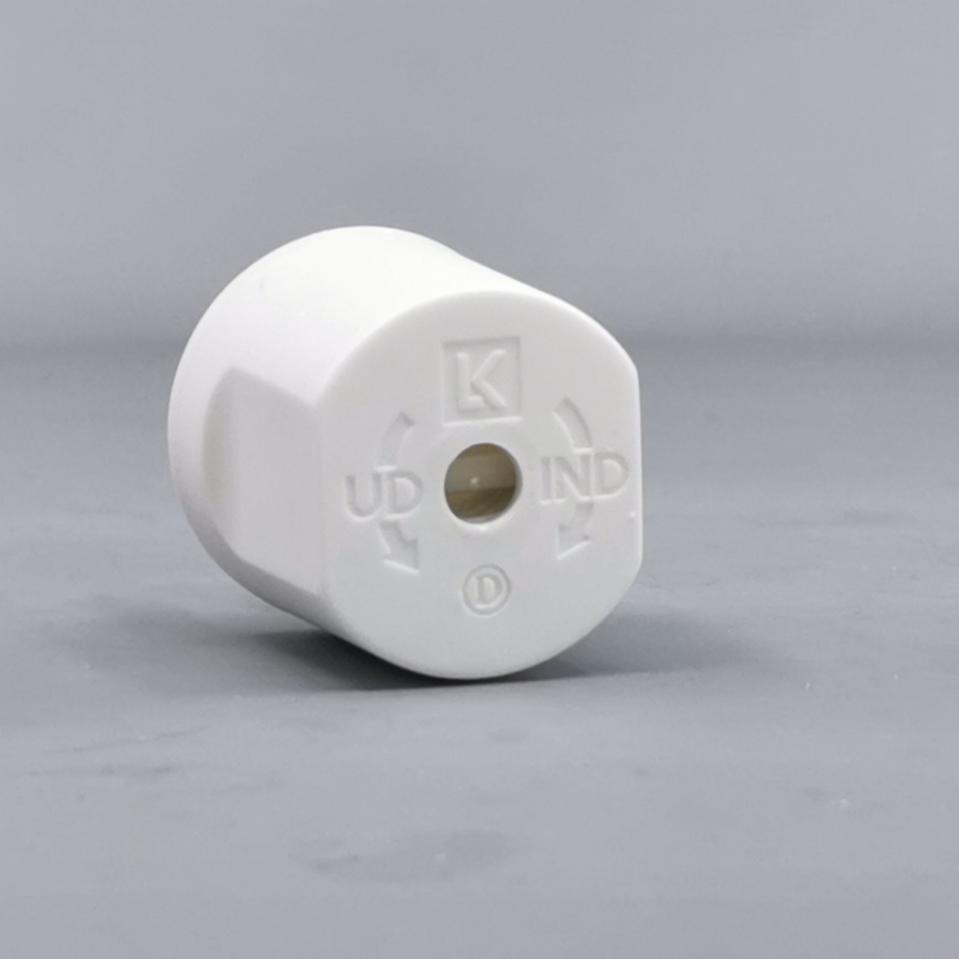 Fuga Lampestikprop 2 ledet + jord hvid