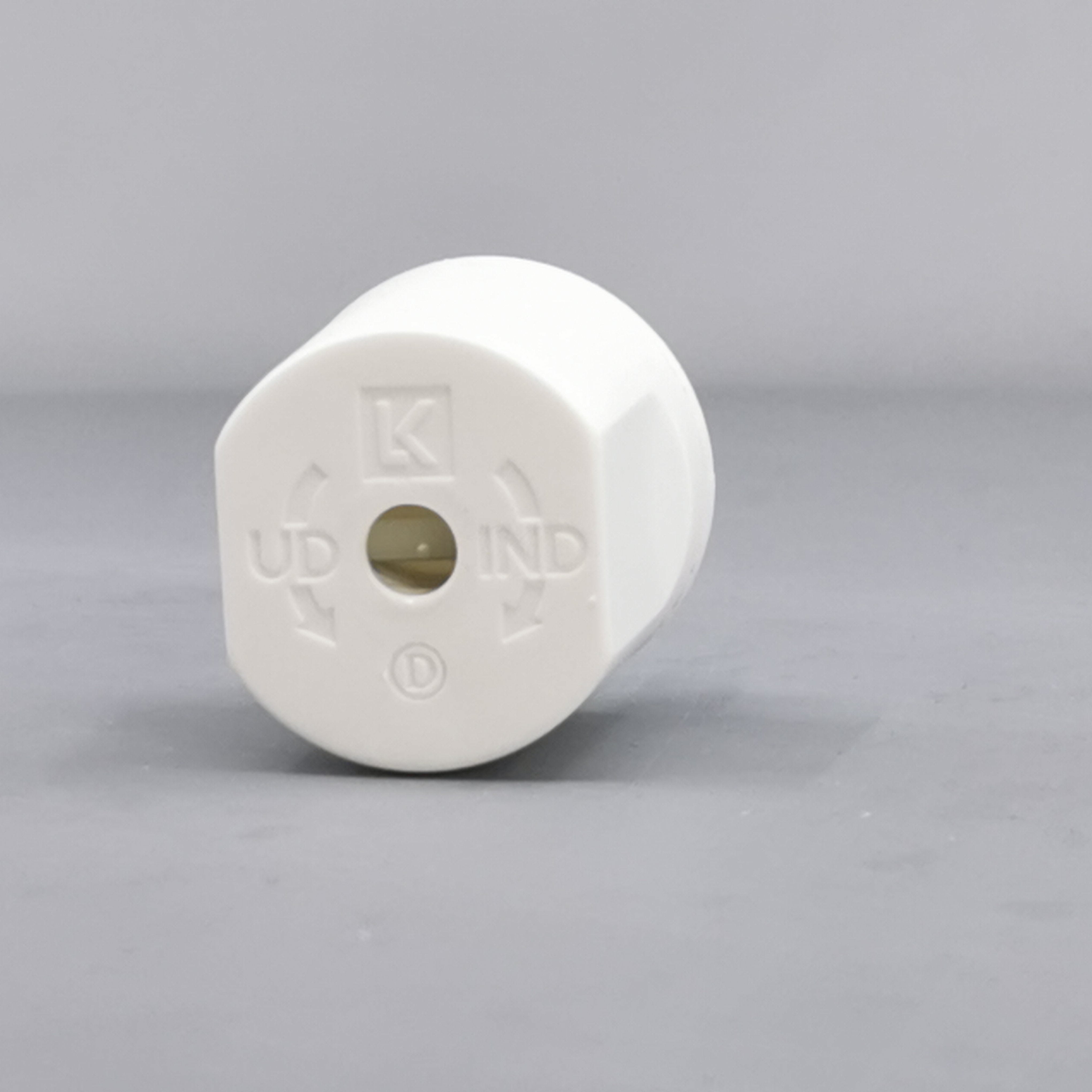 Fuga Lampestikprop 2 ledet + jord hvid