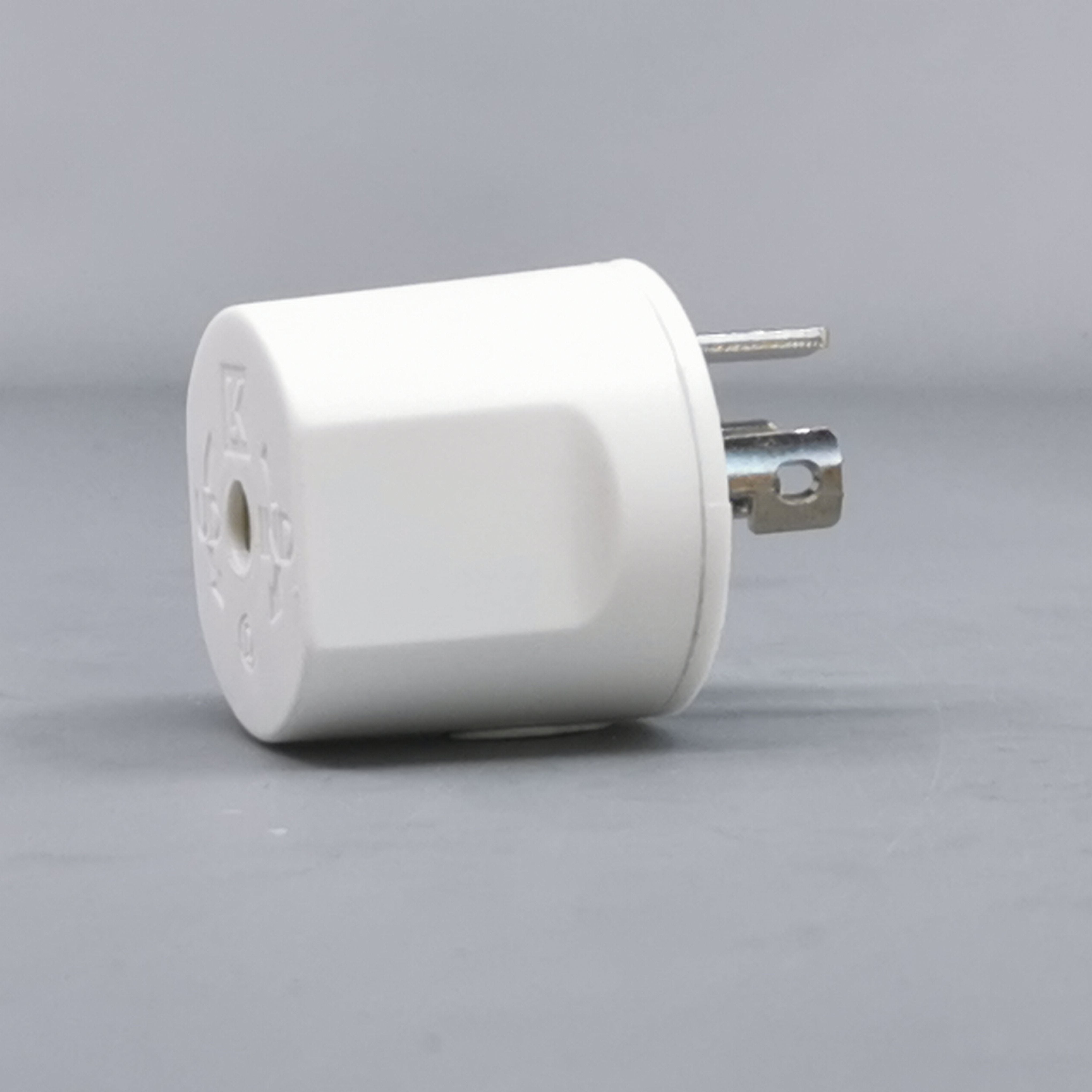 Fuga Lampestikprop 2 ledet + jord hvid