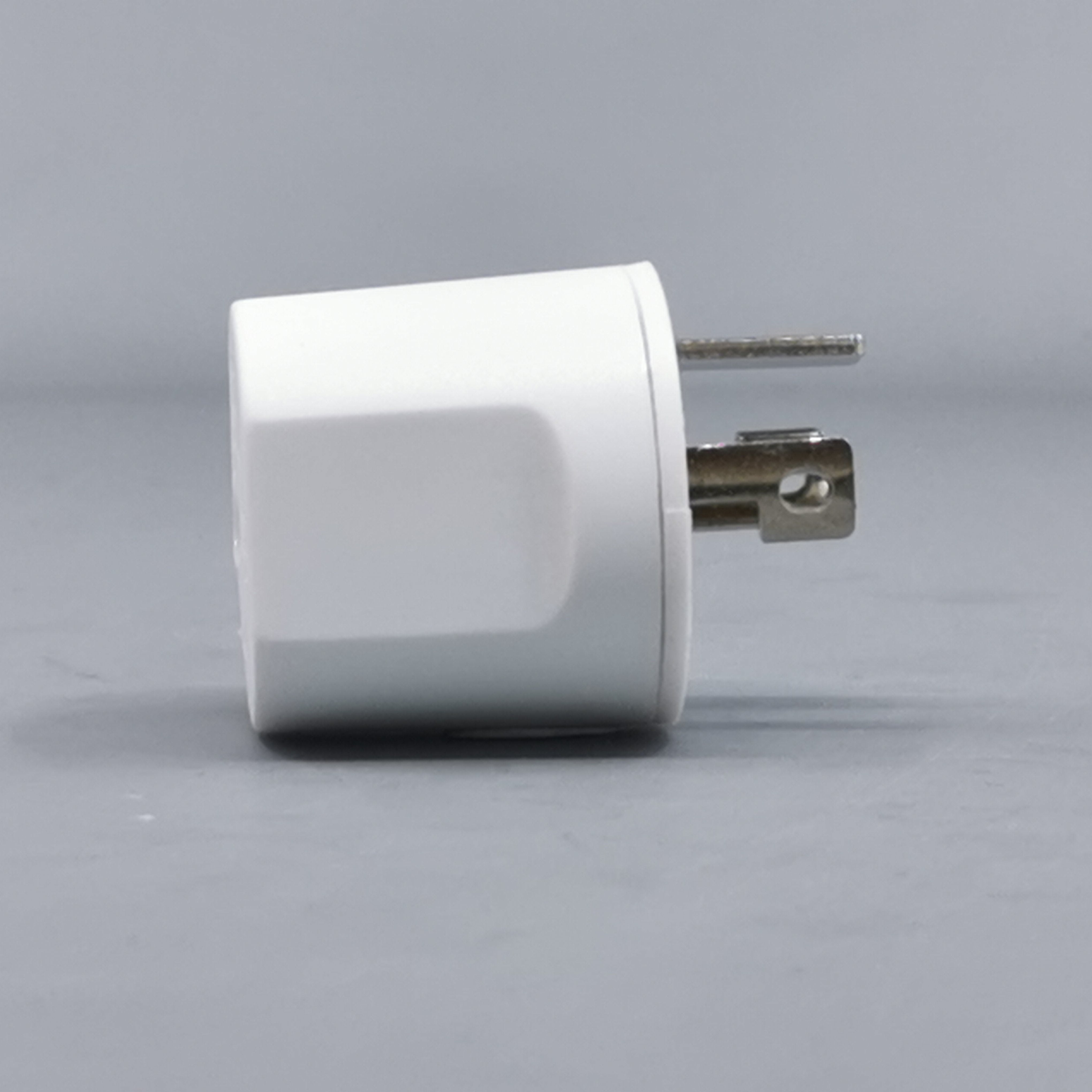 Fuga Lampestikprop 2 ledet + jord hvid