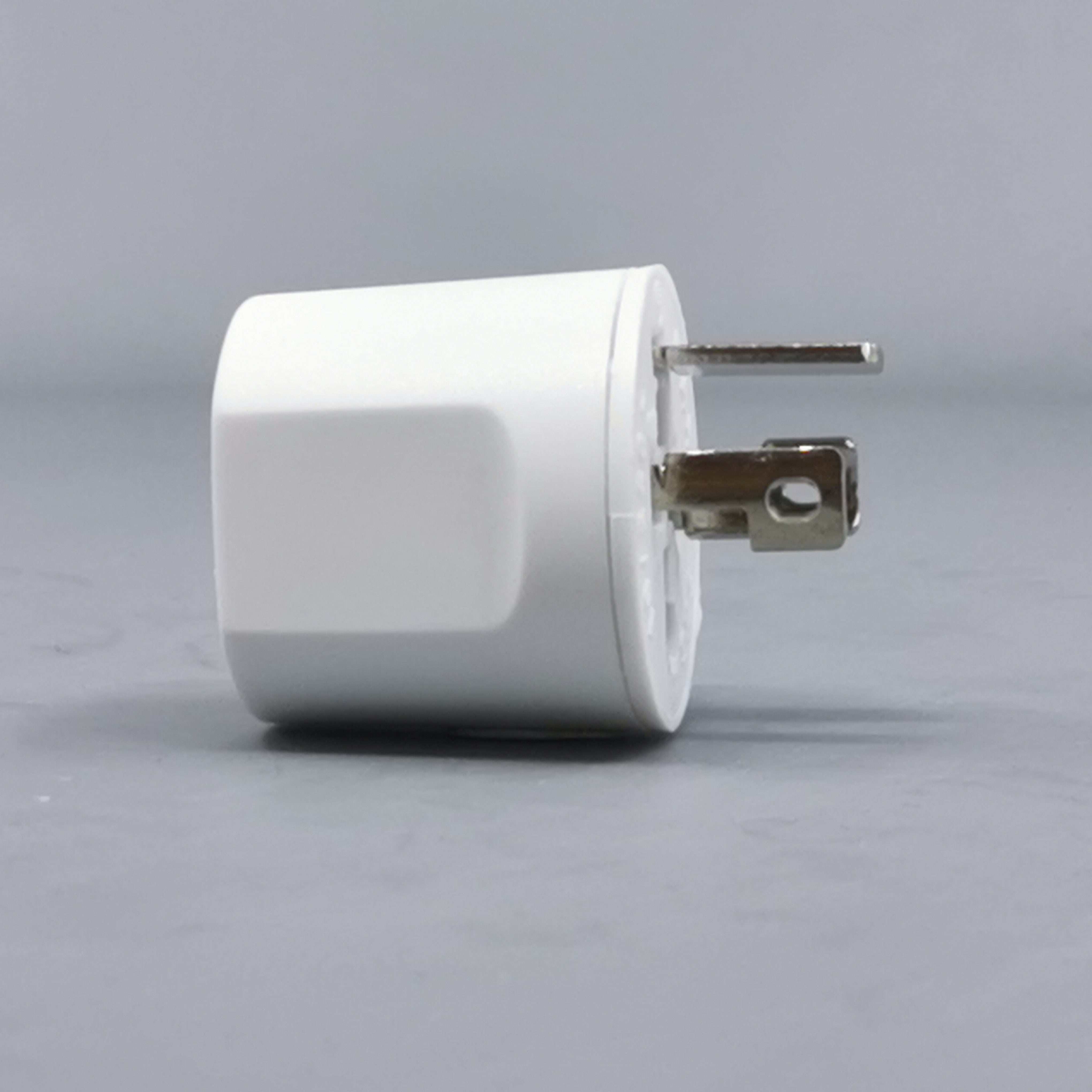 Fuga Lampestikprop 2 ledet + jord hvid