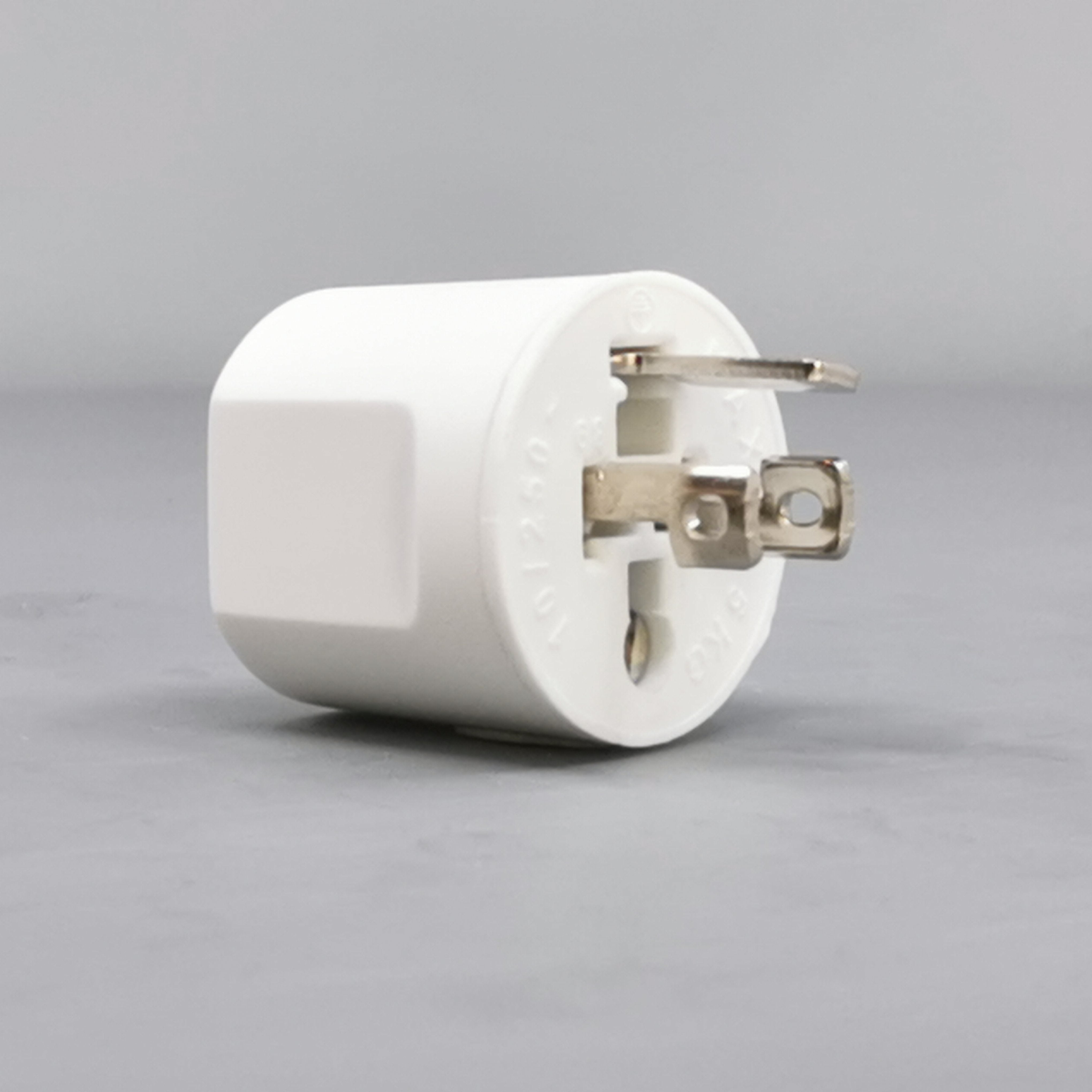 Fuga Lampestikprop 2 ledet + jord hvid