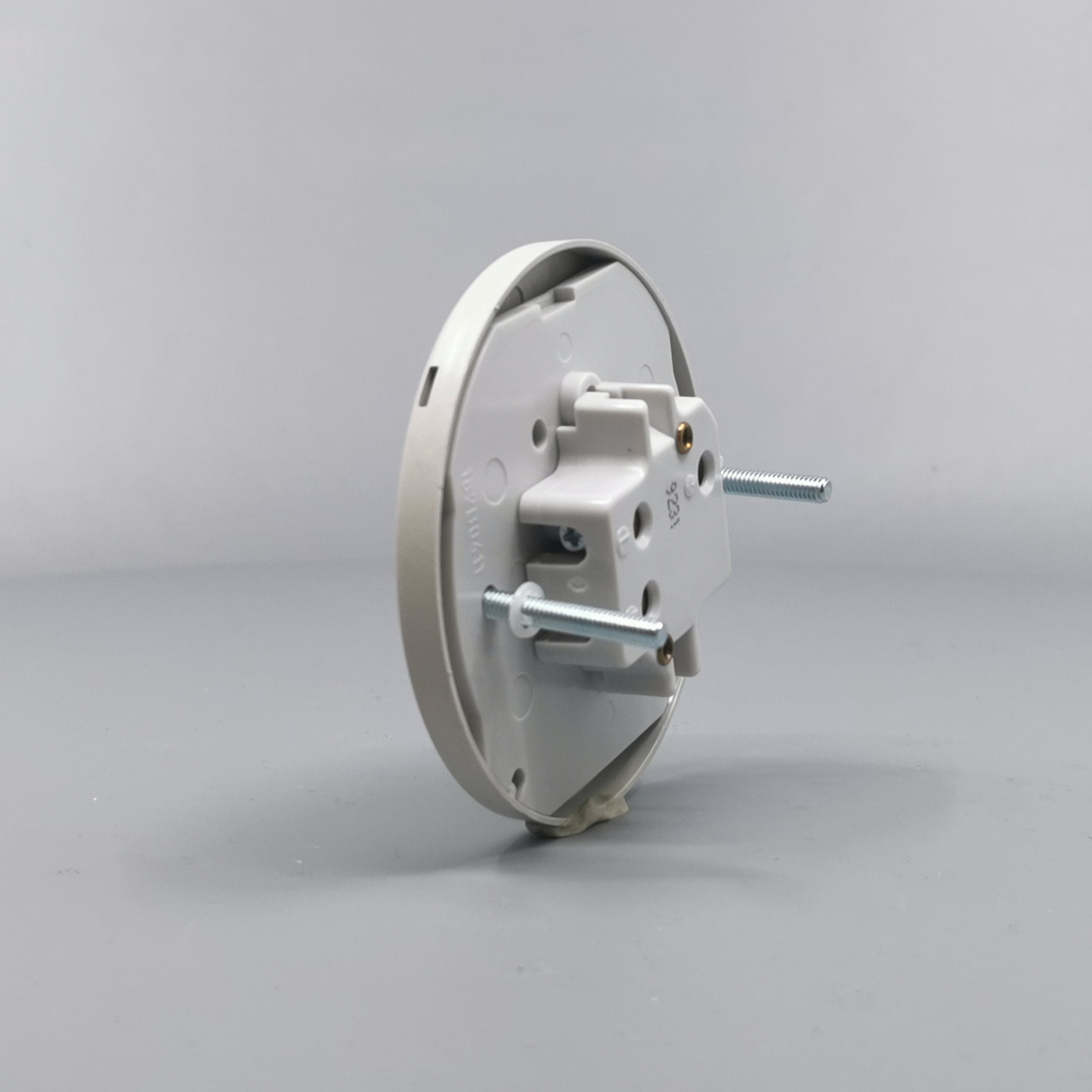 Fuga Lampestikkontakt Ø 80 lysegrå