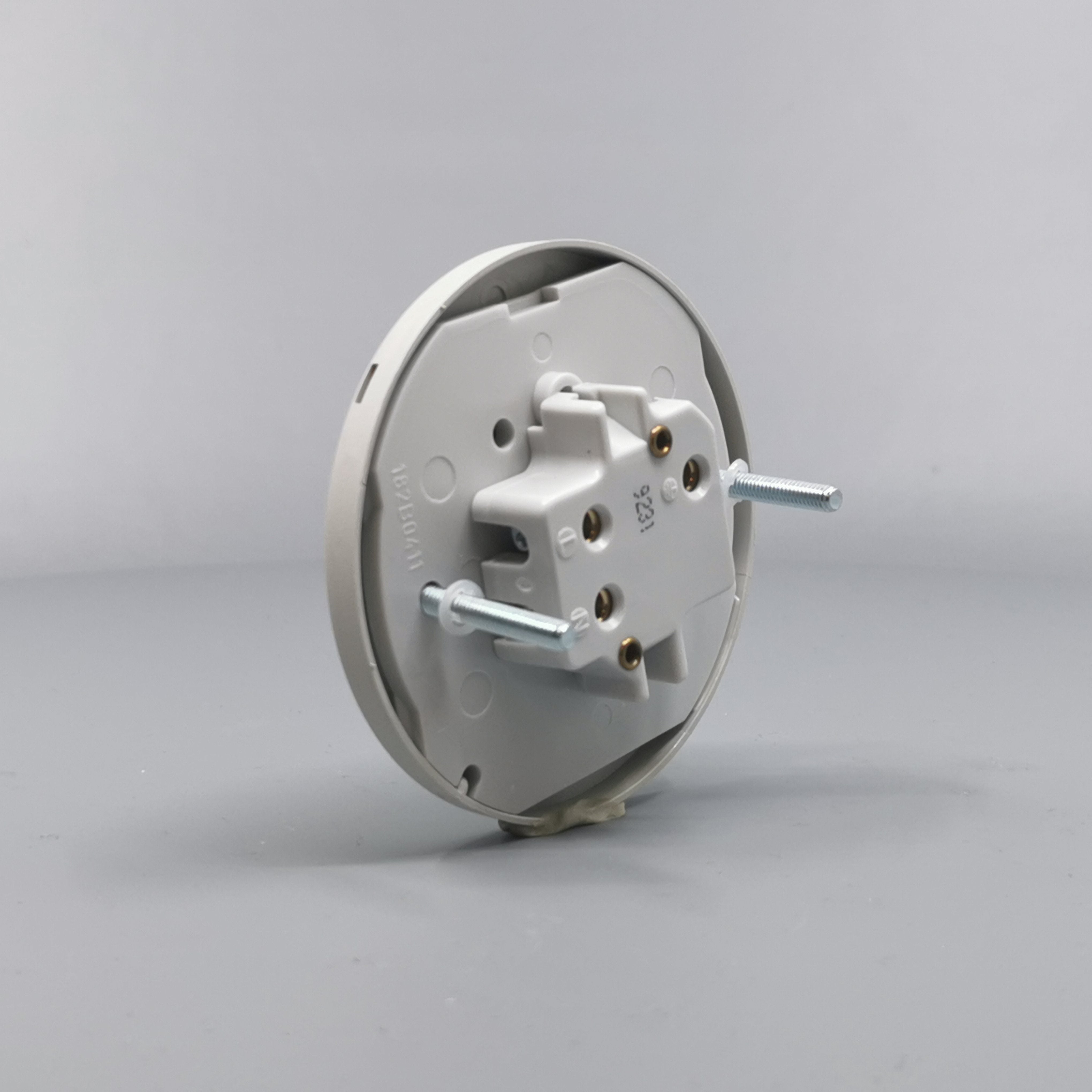 Fuga Lampestikkontakt Ø 80 lysegrå