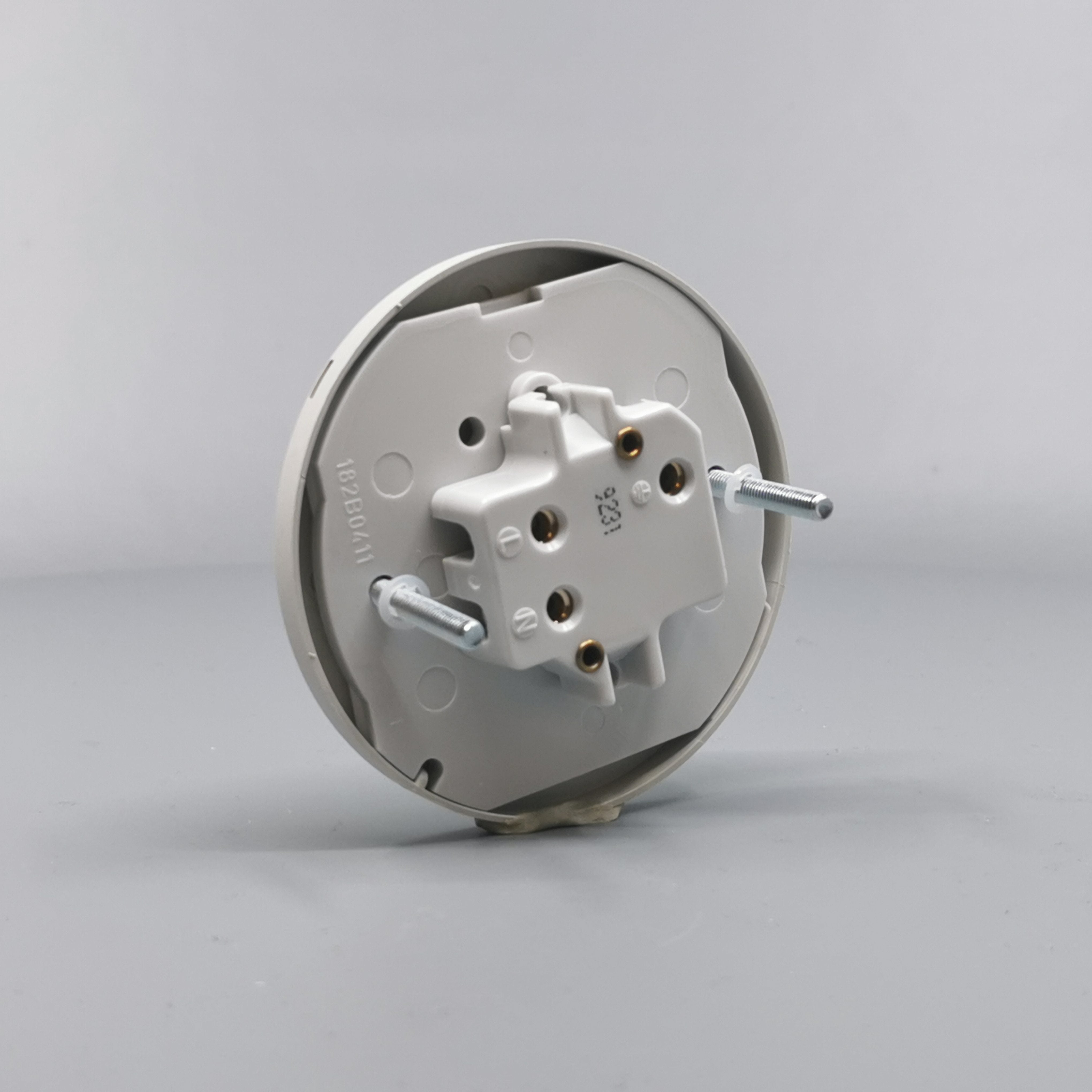 Fuga Lampestikkontakt Ø 80 lysegrå