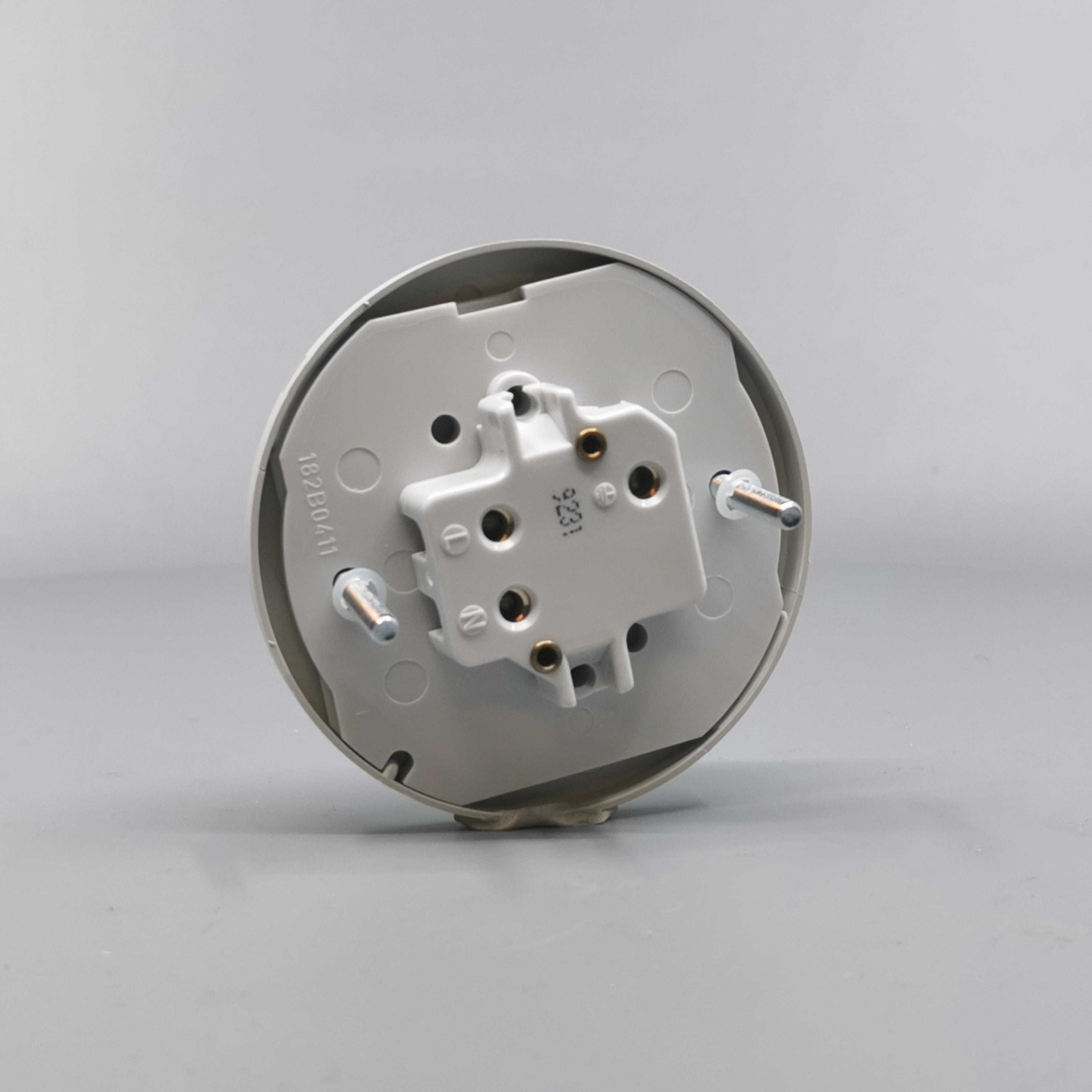 Fuga Lampestikkontakt Ø 80 lysegrå