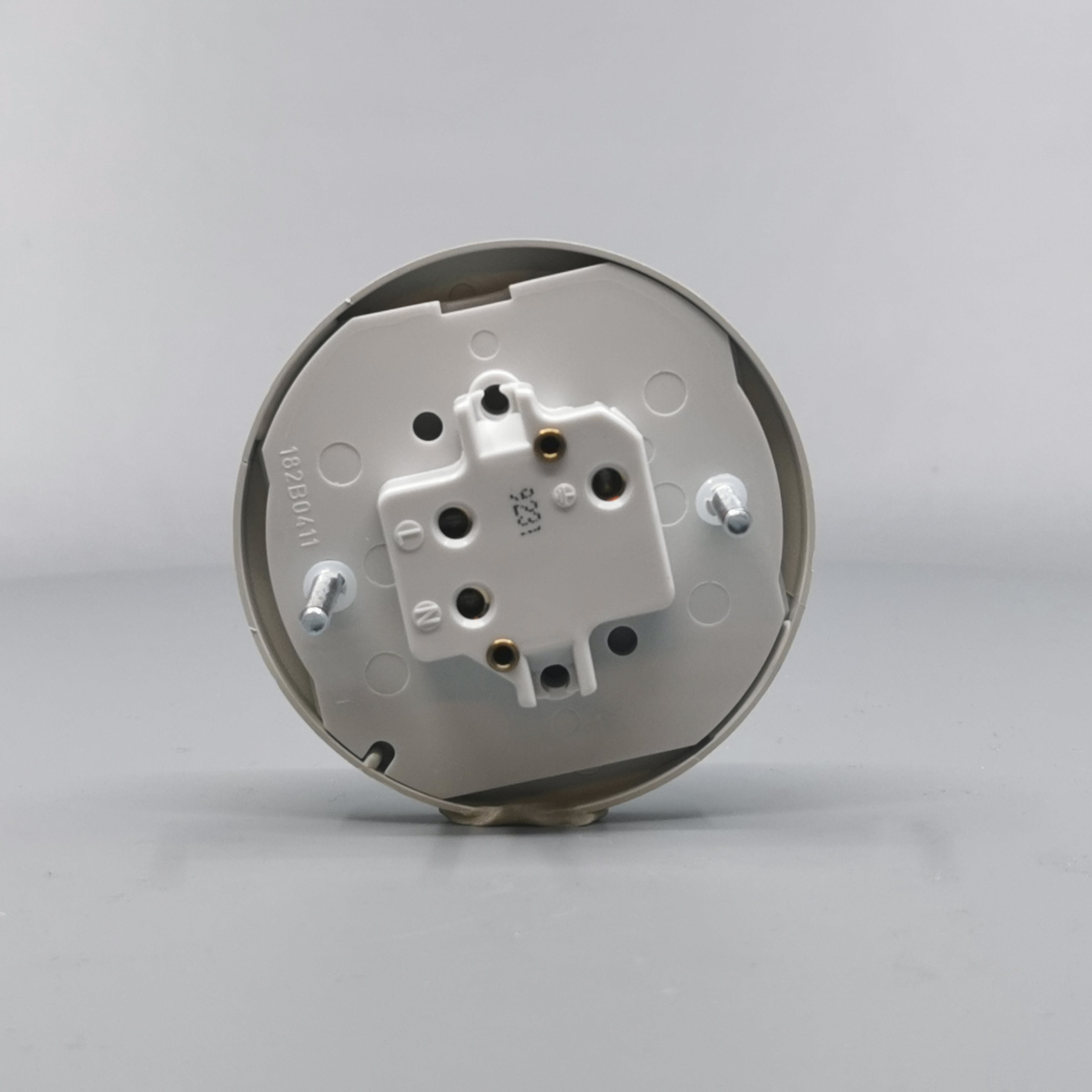 Fuga Lampestikkontakt Ø 80 lysegrå